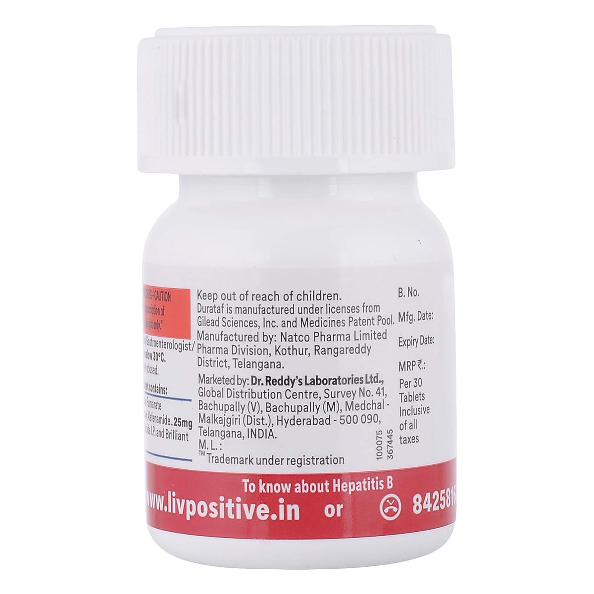 Durataf 25 Tablet 30's, Pack of 1 Tablet Durataf 25 Tablet 30's, Pack of 1 Tablet