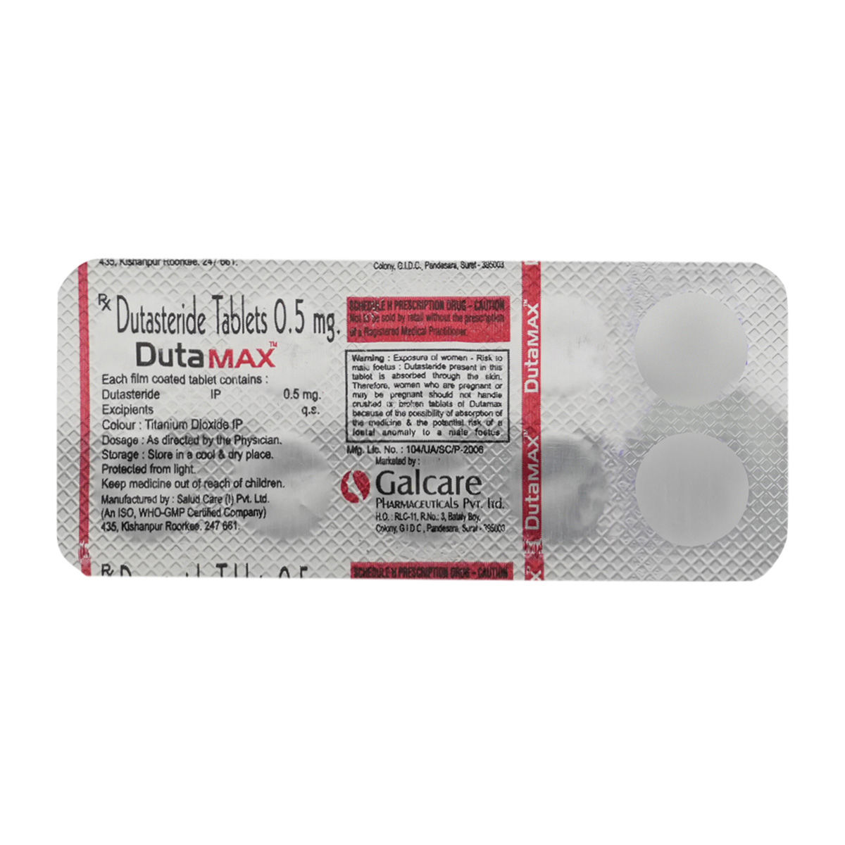 Buy Dutamax Tablet 10's Online