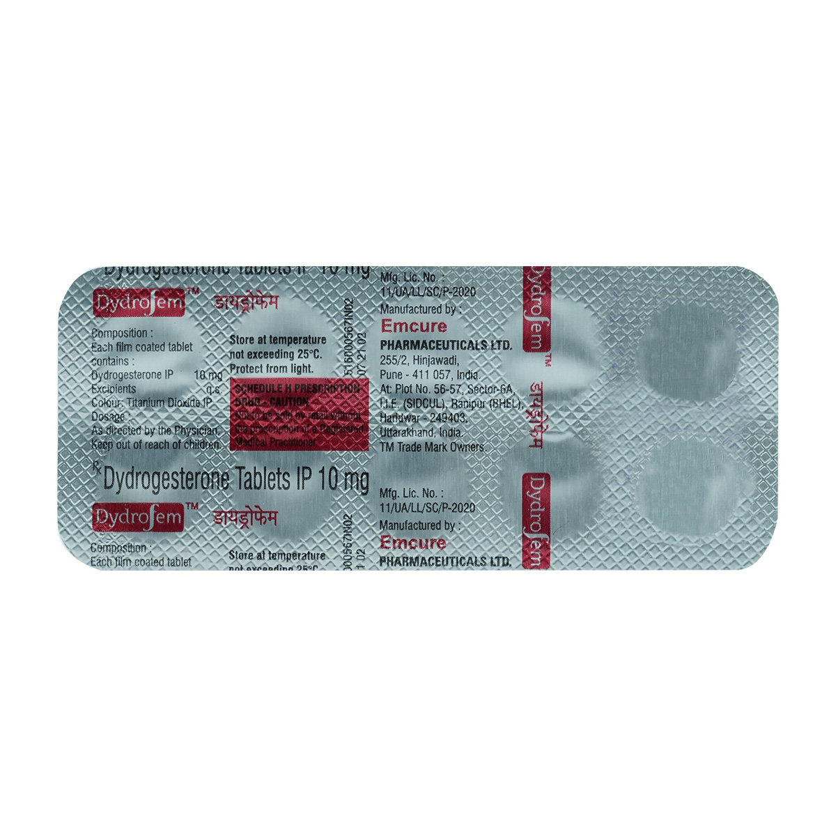 Dydrofem 10 mg Tablet 10's, Pack of 10 TABLETS Dydrofem 10 mg Tablet 10's, Pack of 10 TABLETS