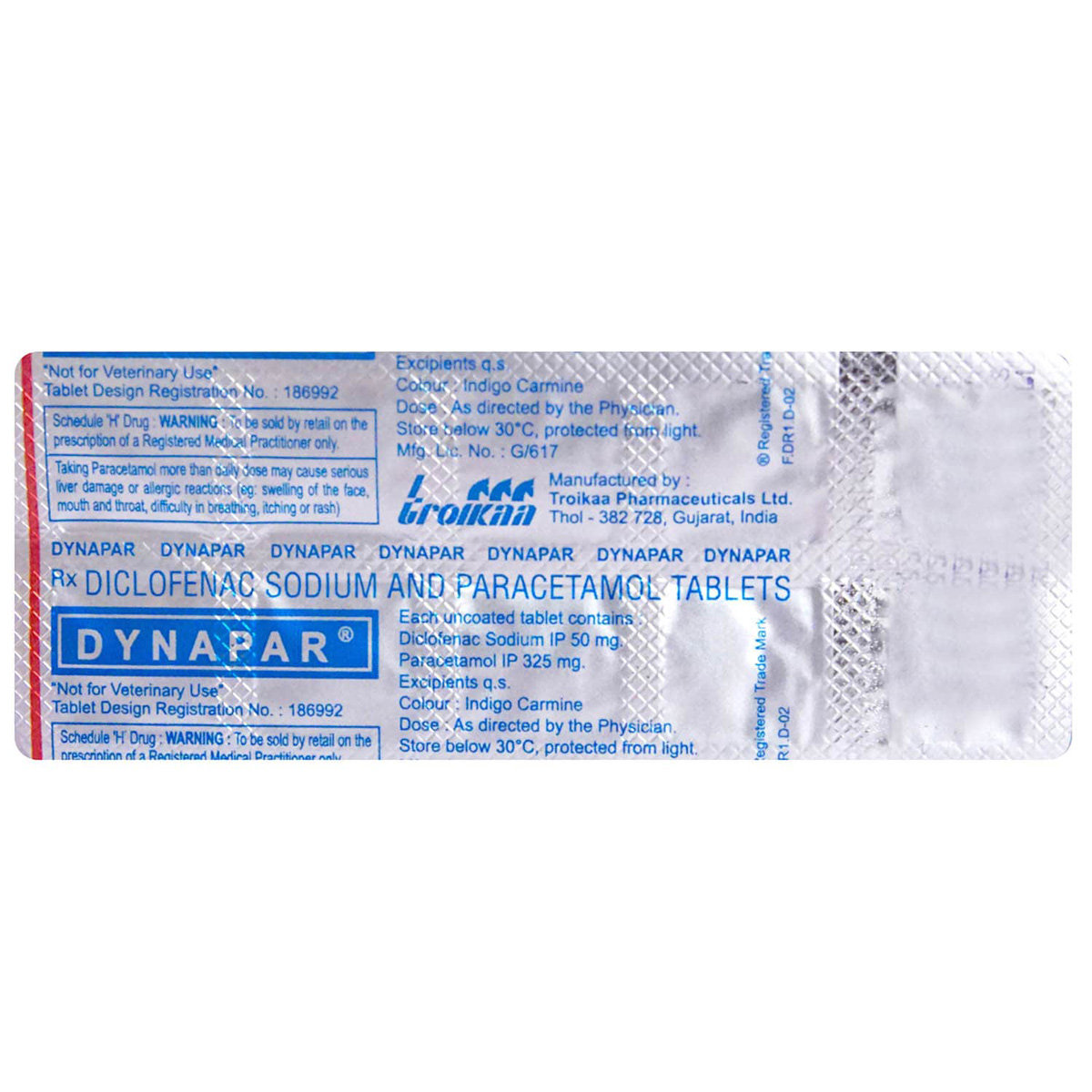 Dynapar Tablet 10's, Pack of 10 TABLETS Dynapar Tablet 10's, Pack of 10 TABLETS