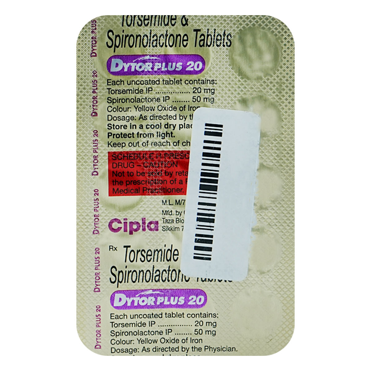 Buy Dytor Plus 20 Tablet 15's Online