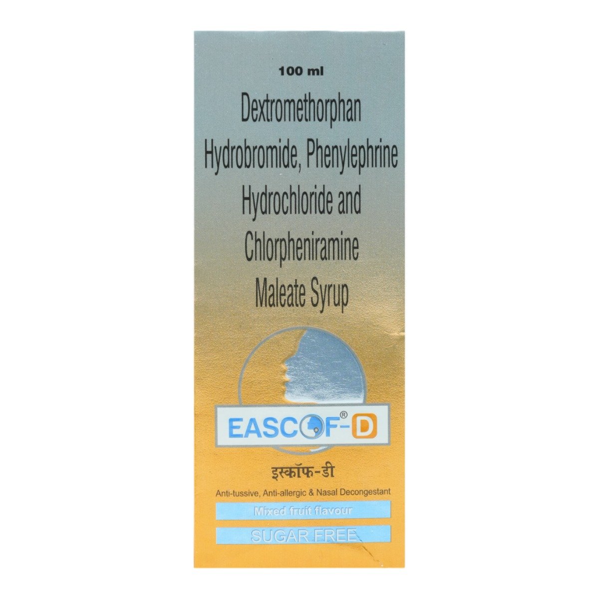 Eascof-D Sugar Free Mixed Fruit Syrup 100 ml, Pack of 1 LIQUID Eascof-D Sugar Free Mixed Fruit Syrup 100 ml, Pack of 1 LIQUID