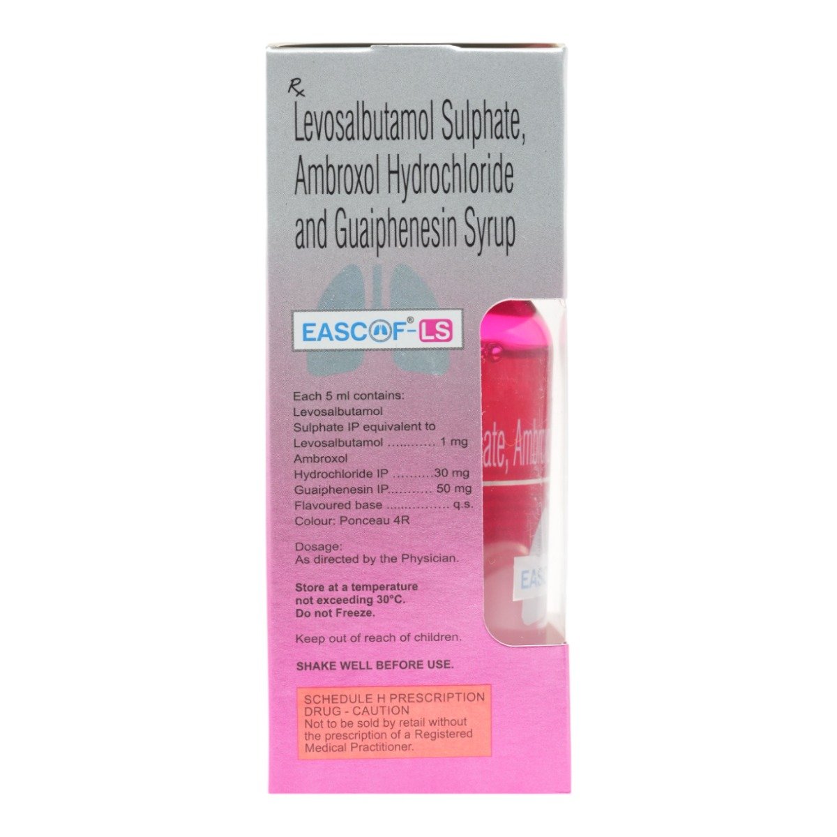 Eascof-LS Sugar Free Strawberry Raspberry Menthol Syrup 100 ml, Pack of 1 SYRUP Eascof-LS Sugar Free Strawberry Raspberry Menthol Syrup 100 ml, Pack of 1 SYRUP