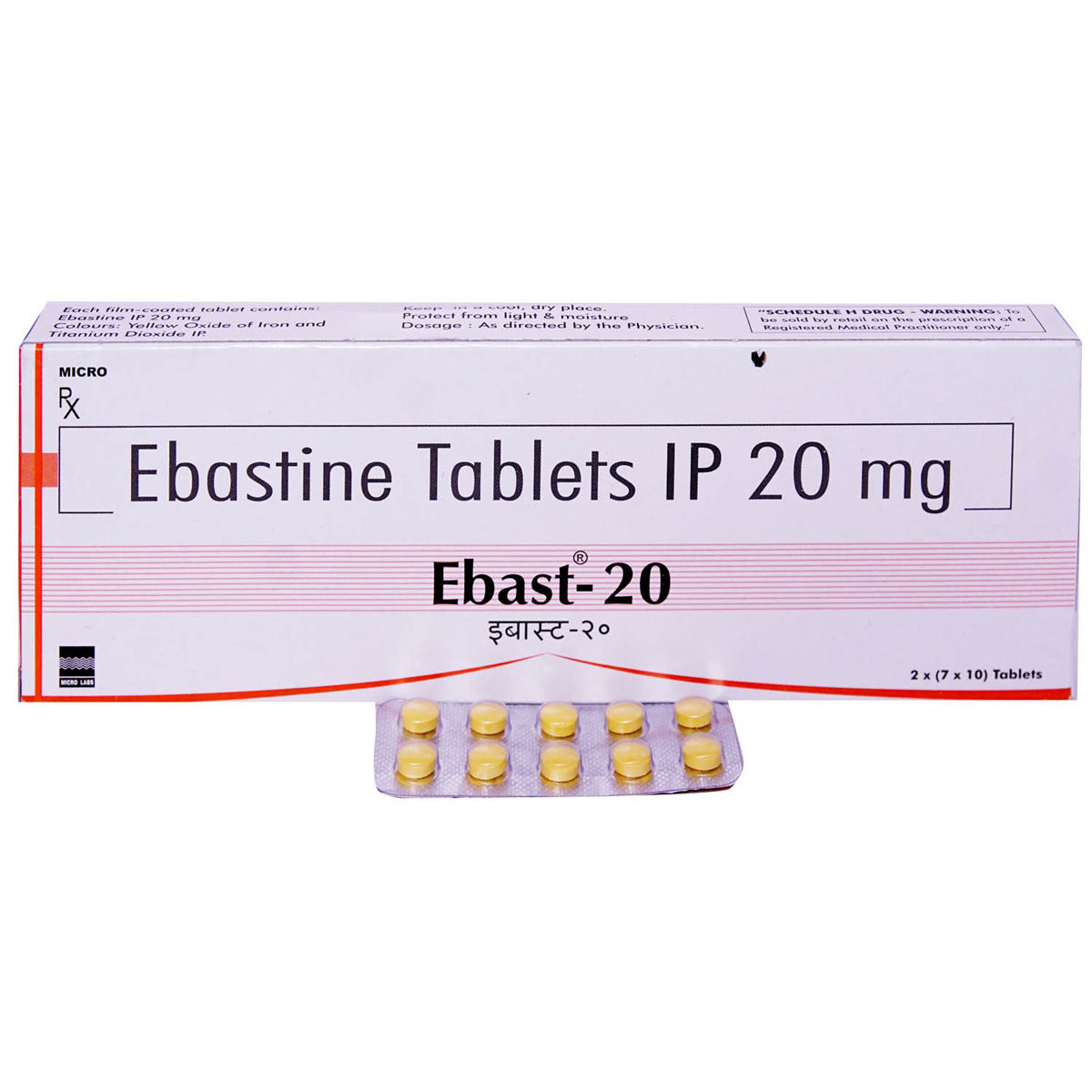 Buy Ebast 20 Tablet 10's Online