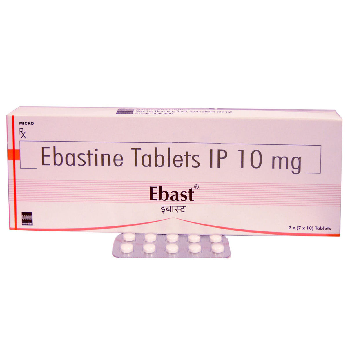 Buy Ebast Tablet 10's Online