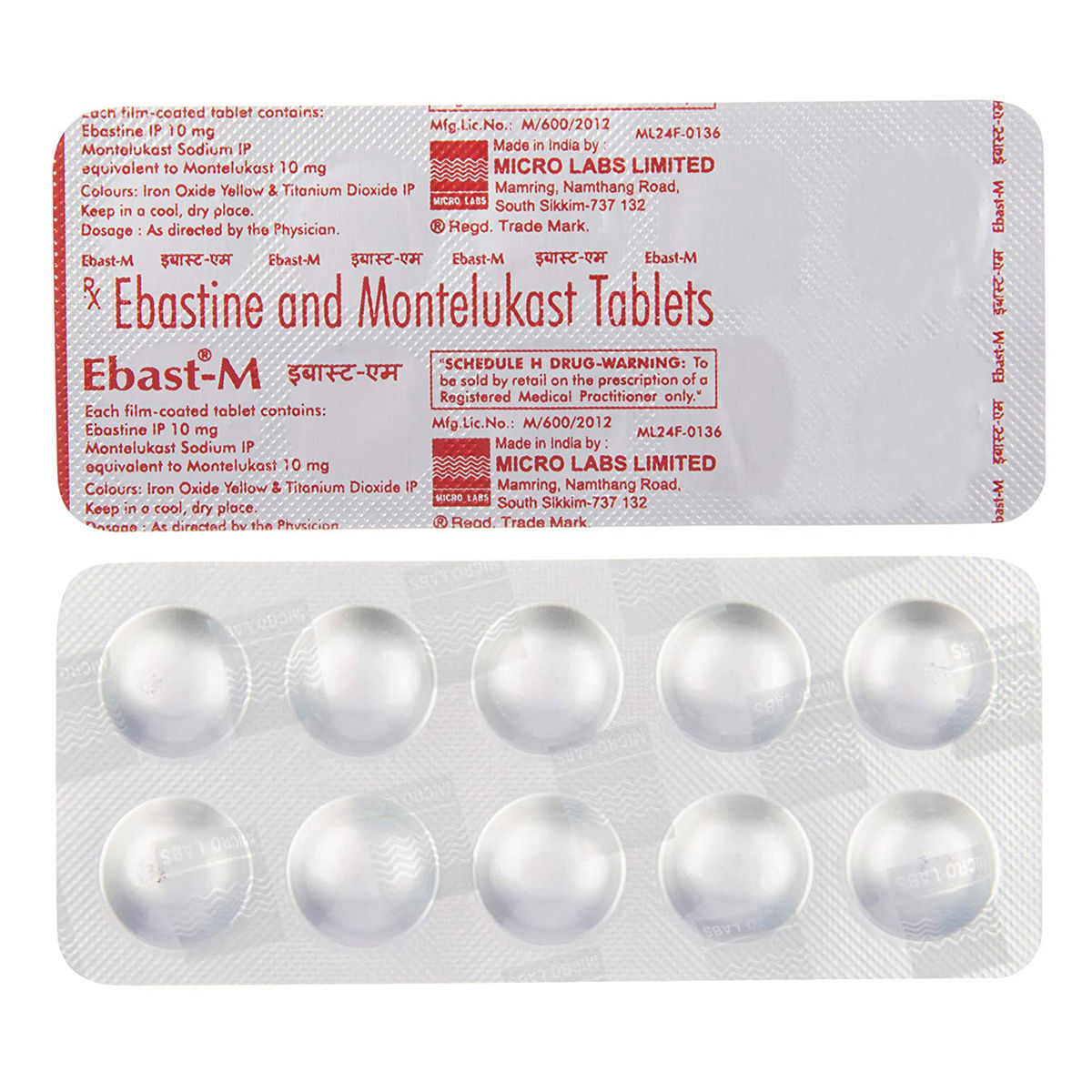 Buy Ebast-M Tablet 15's Online