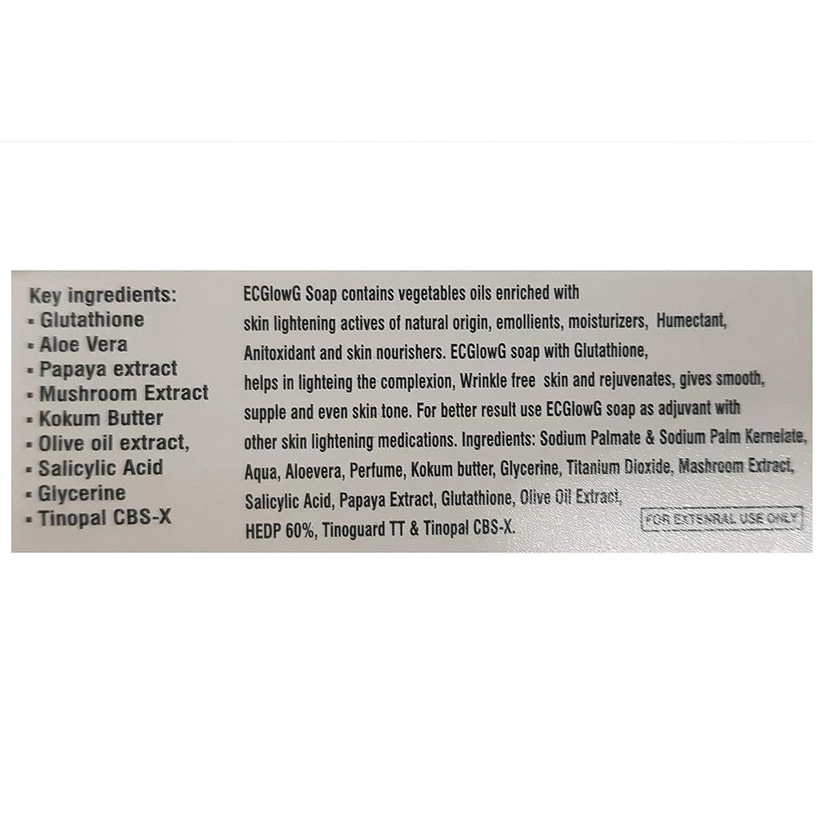 Ecglow-G Soap 75 gm, Pack of 1 Ecglow-G Soap 75 gm, Pack of 1