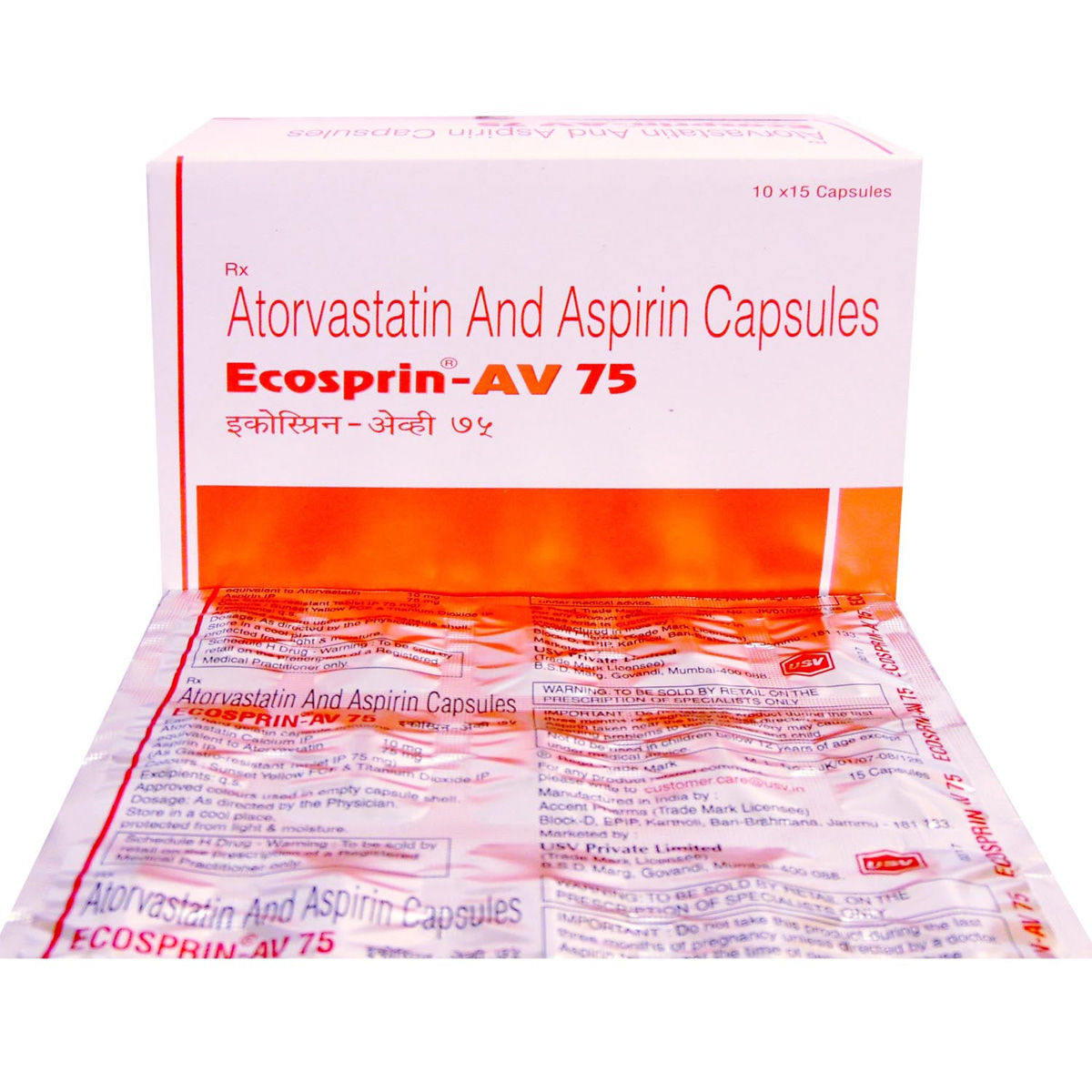 Buy Ecosprin-AV 75 Capsule 15's Online