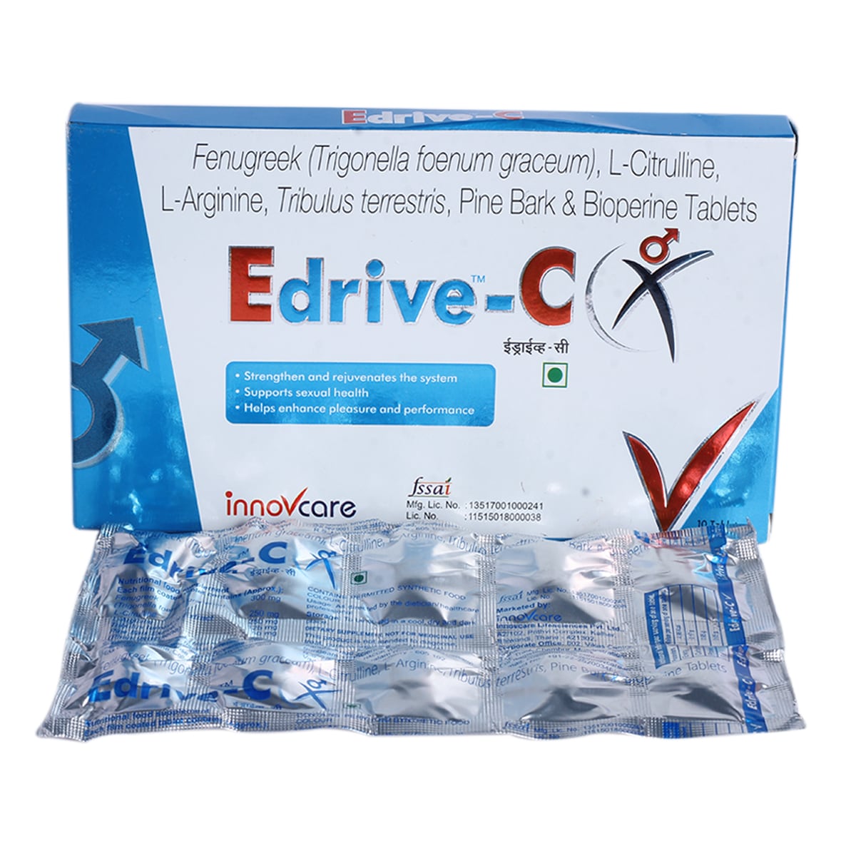 Edrive C Tablet 10's, Pack of 10 Edrive C Tablet 10's, Pack of 10