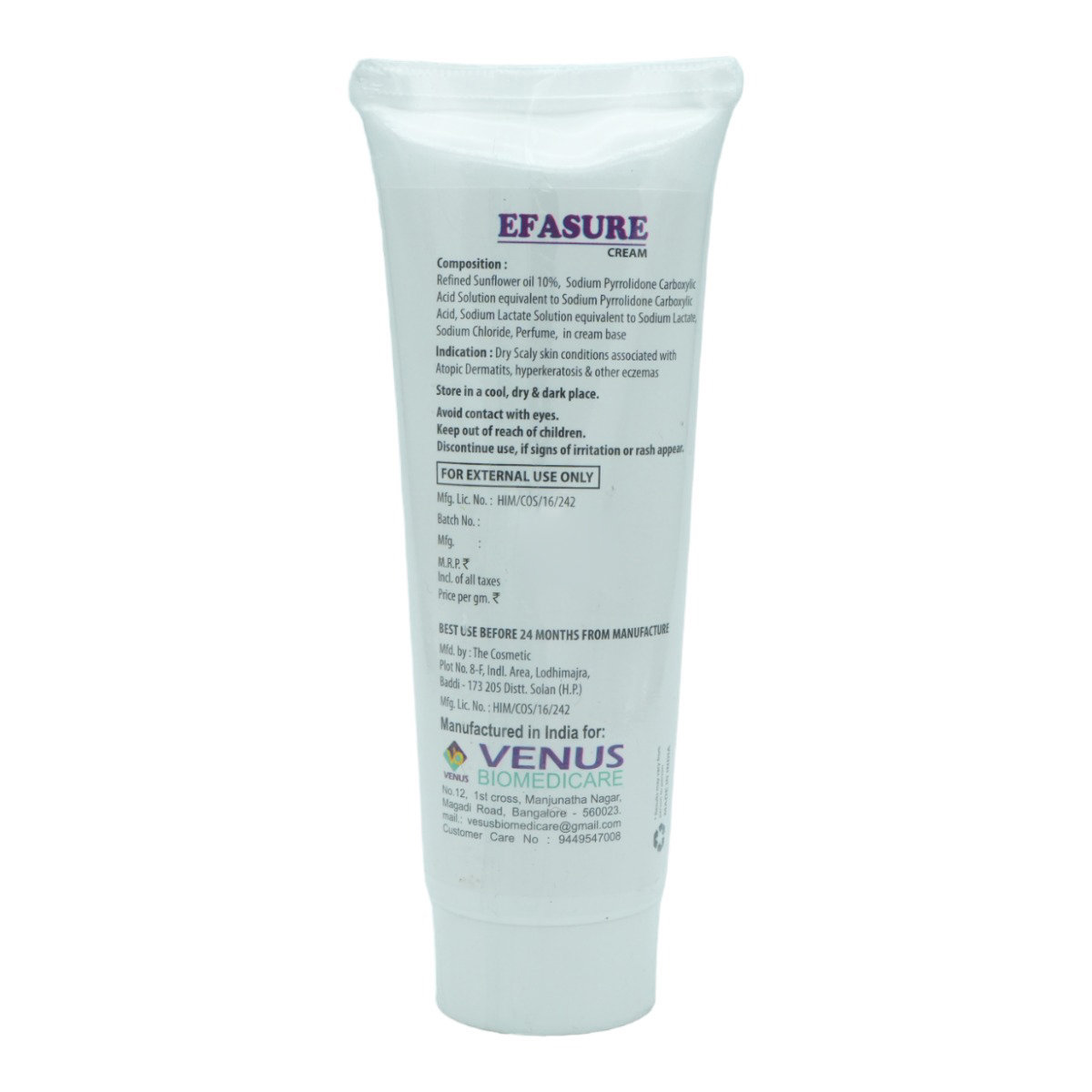 Efasure Cream 60 gm, Pack of 1 Efasure Cream 60 gm, Pack of 1