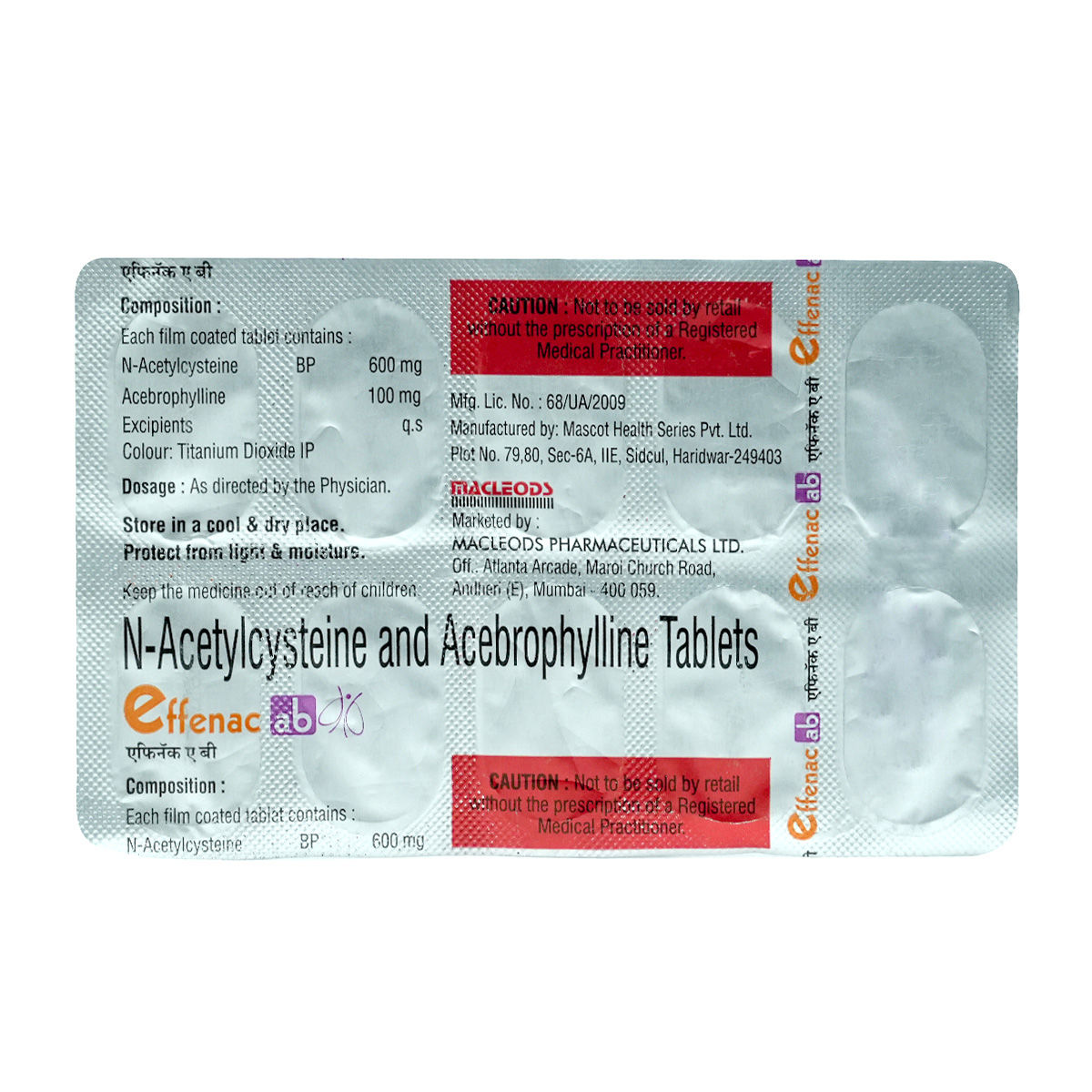 Buy Effenac AB Tablet 10's Online