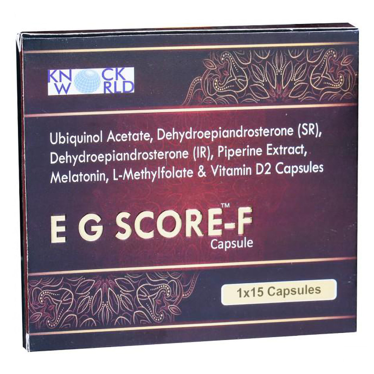 E G Score-F Capsule 15's, Pack of 15 E G Score-F Capsule 15's, Pack of 15