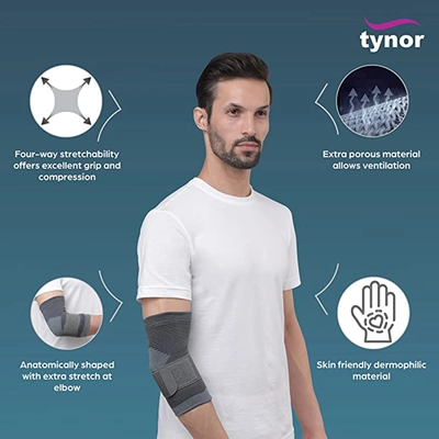 Tynor Elbow Support Small, 1 Count, Pack of 1