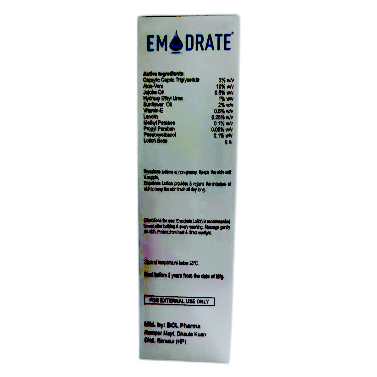Emodrate Moisturising Lotion 100 ml, Pack of 1 Emodrate Moisturising Lotion 100 ml, Pack of 1