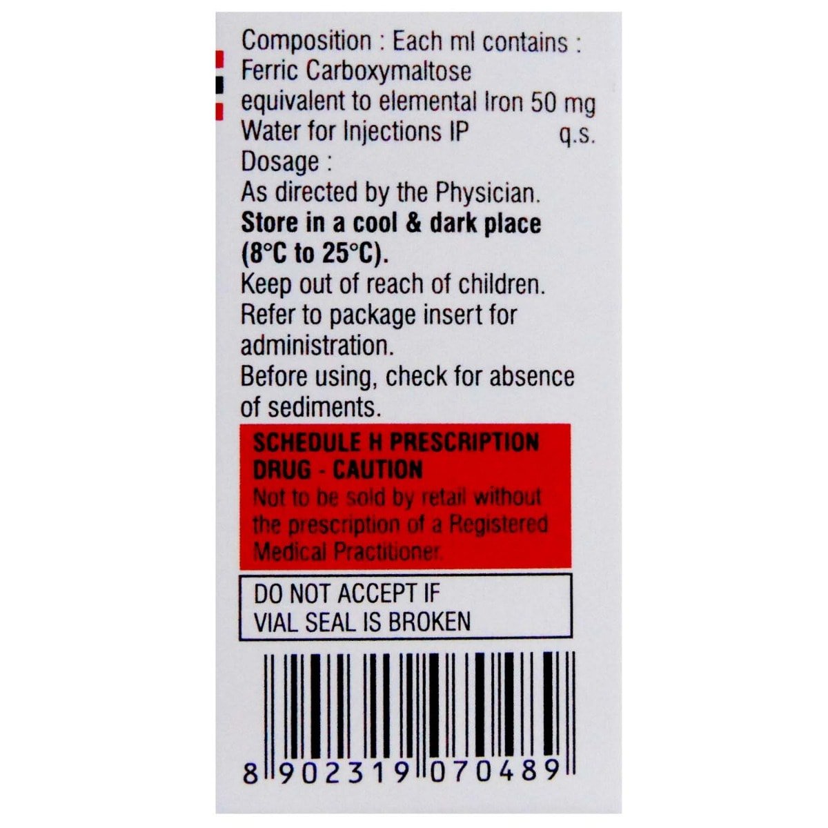 Encicarb Injection 10 ml, Pack of 1 Injection Encicarb Injection 10 ml, Pack of 1 Injection