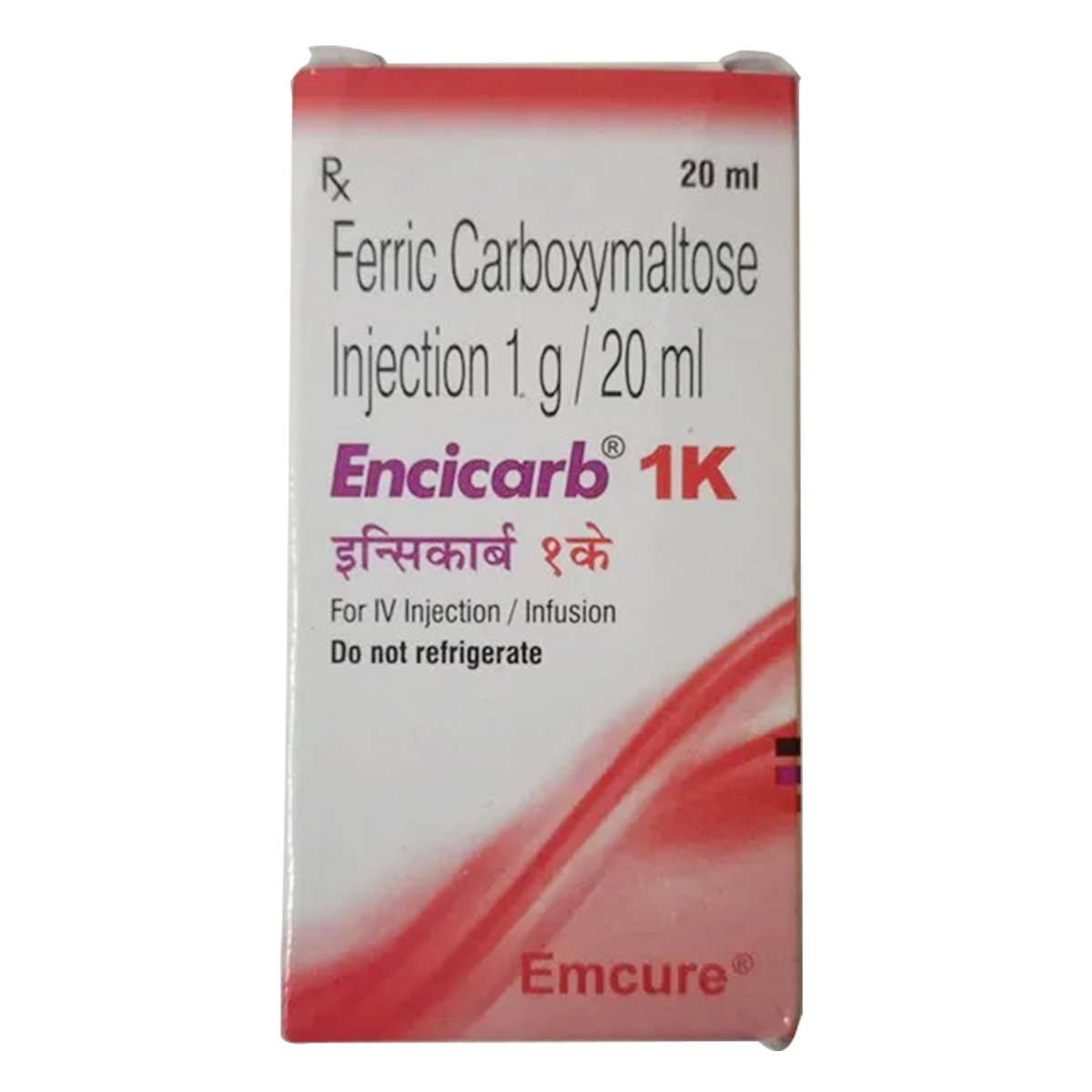 Encicarb 1K Injection 20 ml, Pack of 1 INJECTION Encicarb 1K Injection 20 ml, Pack of 1 INJECTION