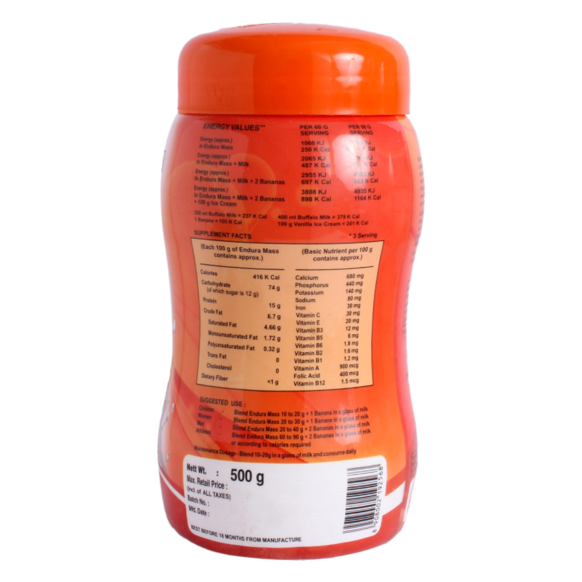 Endura Mass Kesar Pista Flavour Powder, 500 gm, Pack of 1 Endura Mass Kesar Pista Flavour Powder, 500 gm, Pack of 1