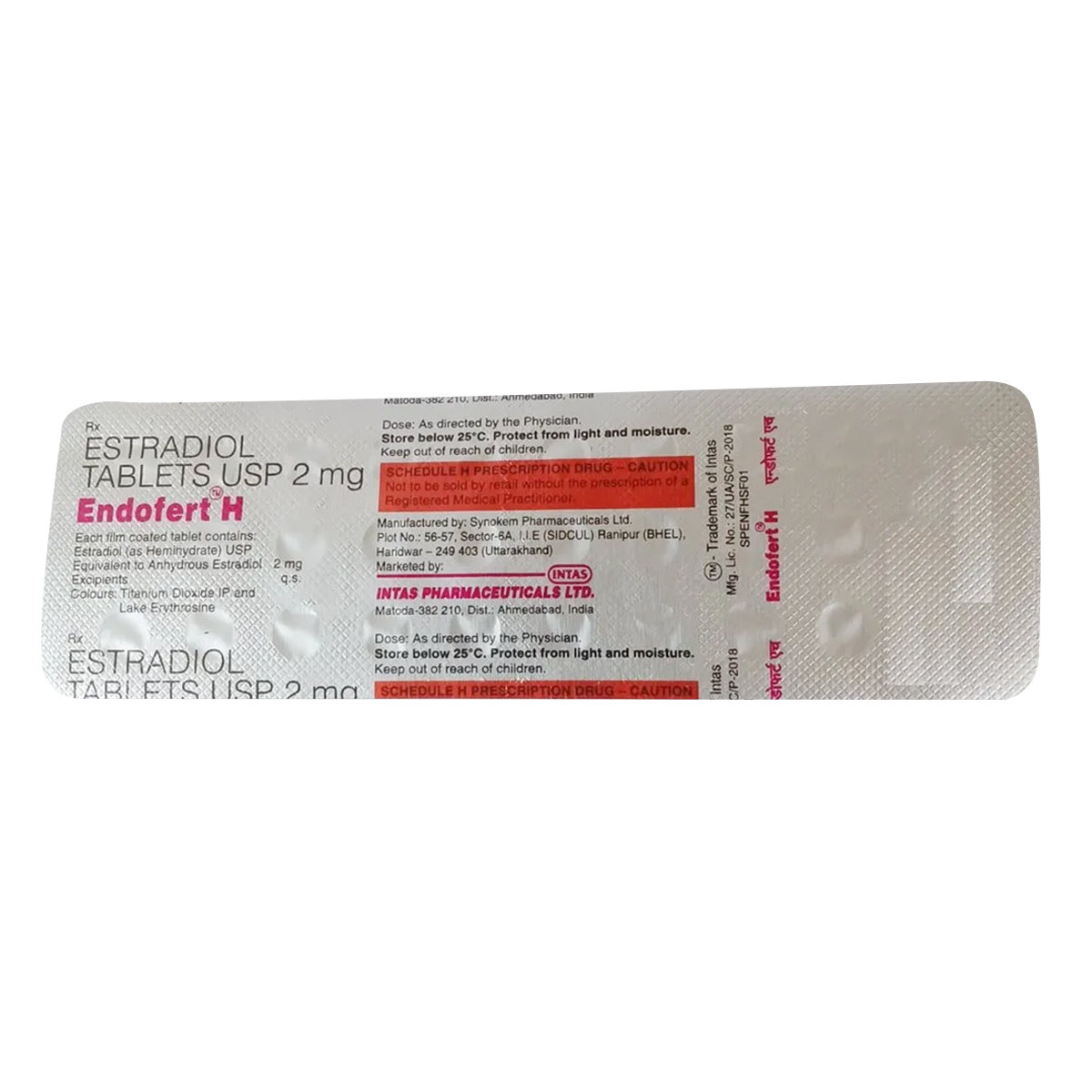 Endofert H 2 Tablet 28's, Pack of 1 TABLET Endofert H 2 Tablet 28's, Pack of 1 TABLET