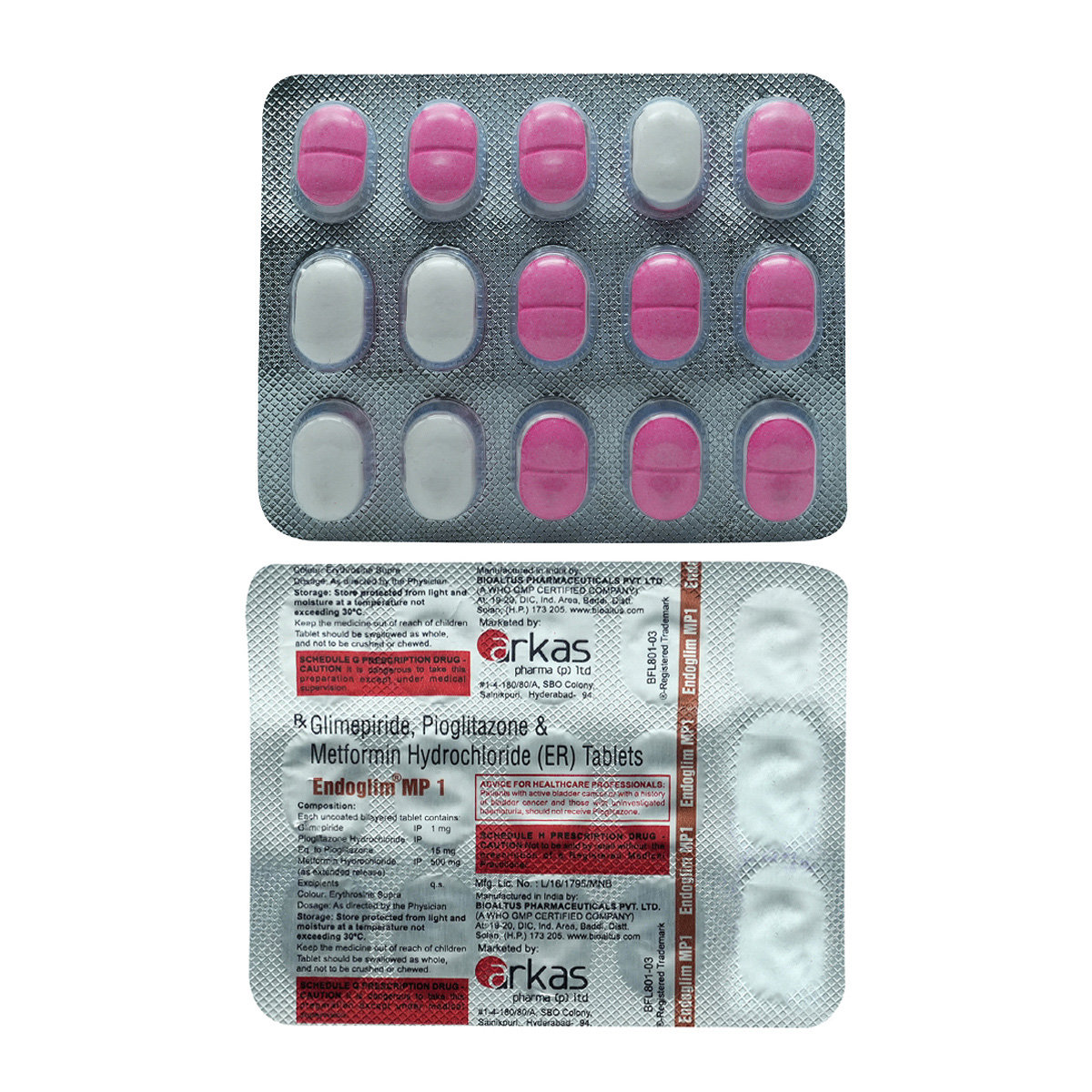 Endoglim Mp1 Tablet 15's, Pack of 15 TABLETS Endoglim Mp1 Tablet 15's, Pack of 15 TABLETS