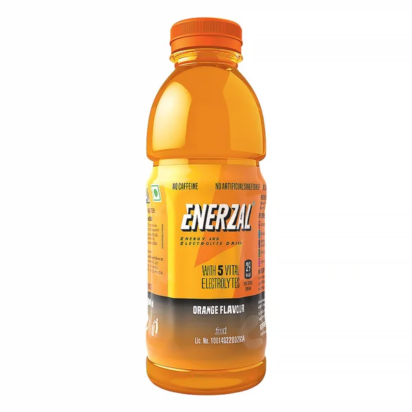Enerzal Orange Flavour Energy Drink, 500 ml, Pack of 1