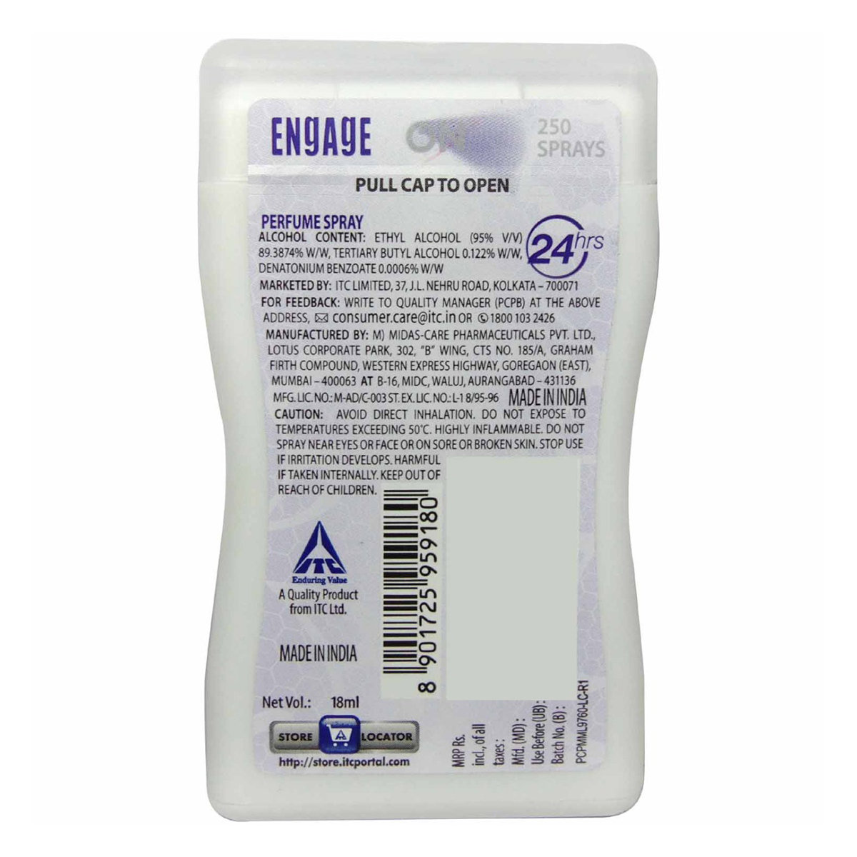 Engage On Sweet Blossom Pocket Perfume For Women, 18 ml, Pack of 1 Engage On Sweet Blossom Pocket Perfume For Women, 18 ml, Pack of 1