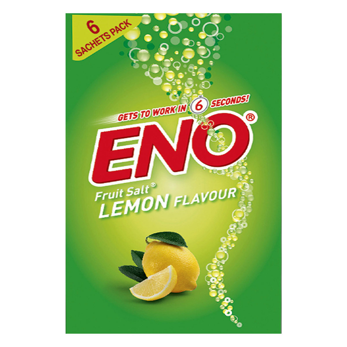 ENO Fruit Salt Lemon Flavour Powder, 30 gm (6 sachets x 5 gm), Pack of 1 ENO Fruit Salt Lemon Flavour Powder, 30 gm (6 sachets x 5 gm), Pack of 1