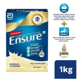 Ensure Complete, Balanced Nutrition Drink Powder for Adults | Vanilla Flavour | 1 kg , Pack of 1
