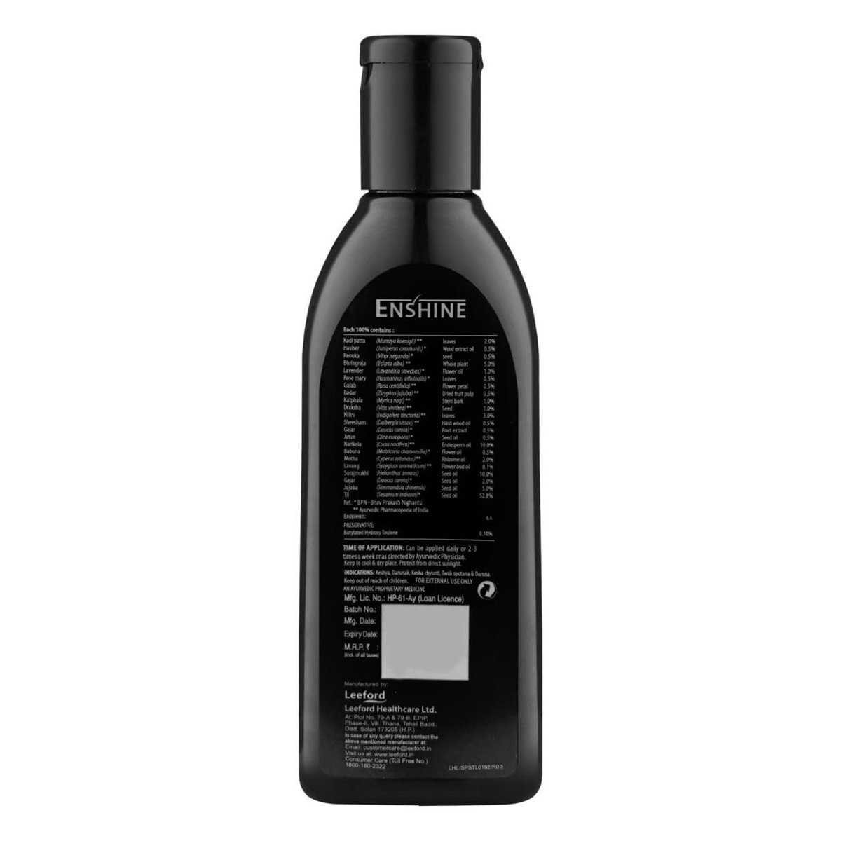 Enshine Hair Oil, 100 ml, Pack of 1 Enshine Hair Oil, 100 ml, Pack of 1