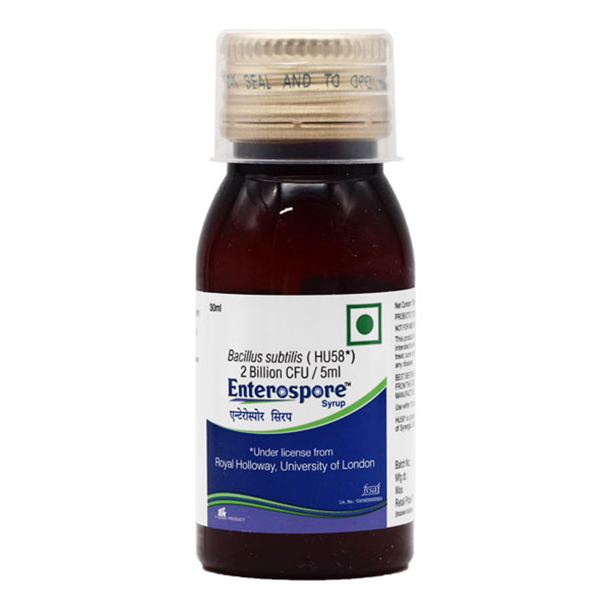 Enterospore Syrup 30 ml, Pack of 1 SYRUP Enterospore Syrup 30 ml, Pack of 1 SYRUP
