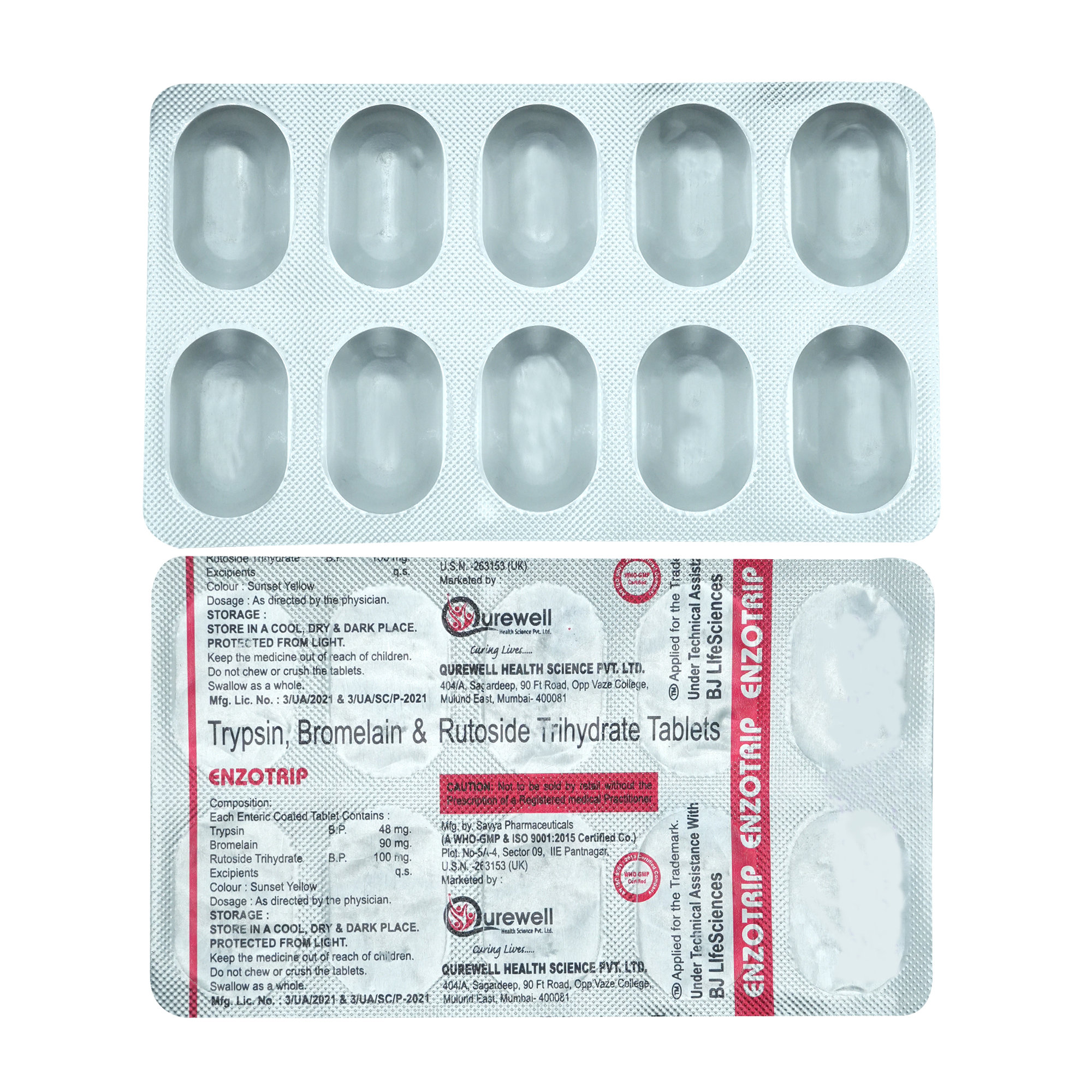 Enzotrip Tablet 10's, Pack of 10 TabletS Enzotrip Tablet 10's, Pack of 10 TabletS