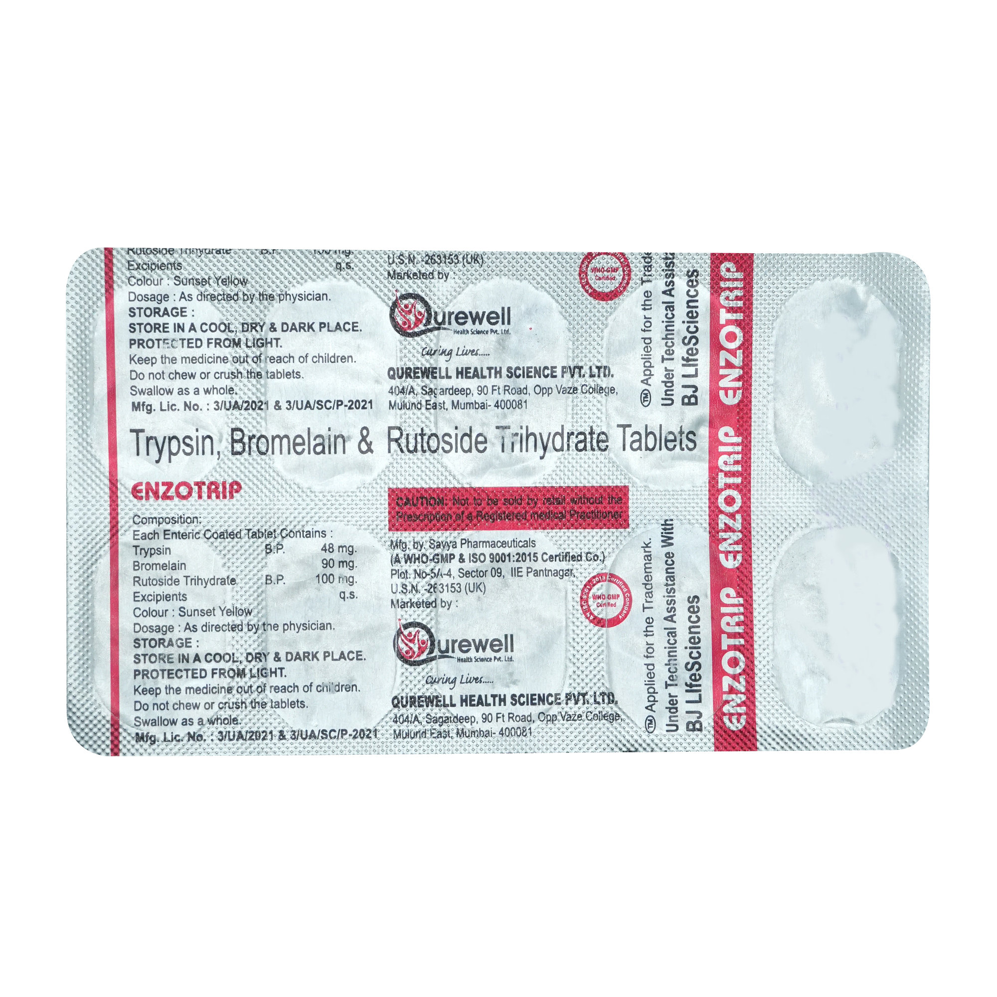 Enzotrip Tablet 10's, Pack of 10 TabletS Enzotrip Tablet 10's, Pack of 10 TabletS