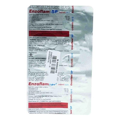 Enzoflam-SP Tablet 10's, Pack of 10 TABLETS