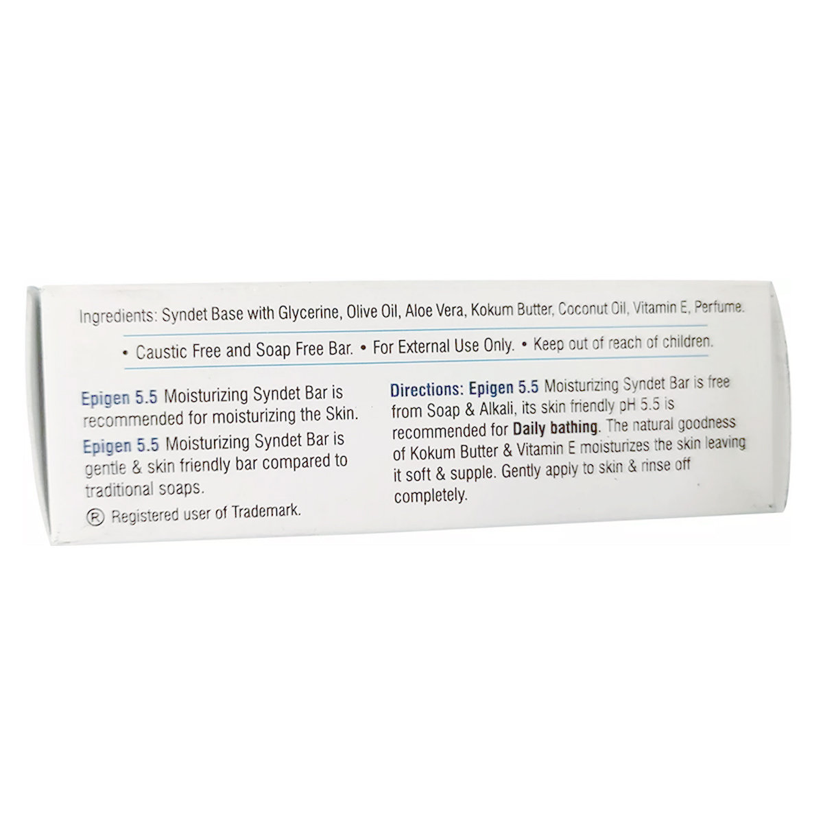 Epigen 5.5 Moisturizing Bar 75 gm, Pack of 1 Epigen 5.5 Moisturizing Bar 75 gm, Pack of 1