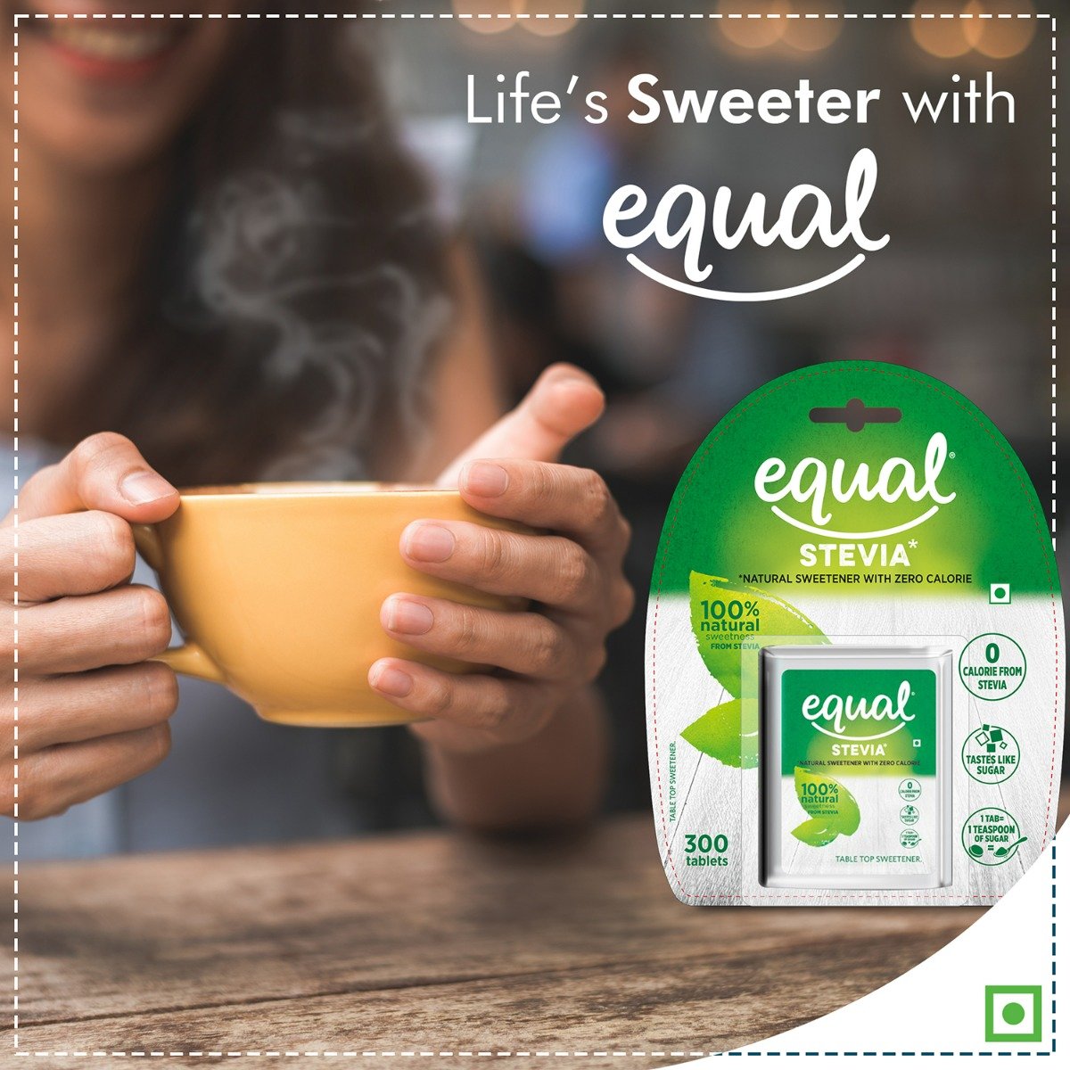 Equal Stevia Natural Sweetener, 300 Tablets, Pack of 1 Equal Stevia Natural Sweetener, 300 Tablets, Pack of 1