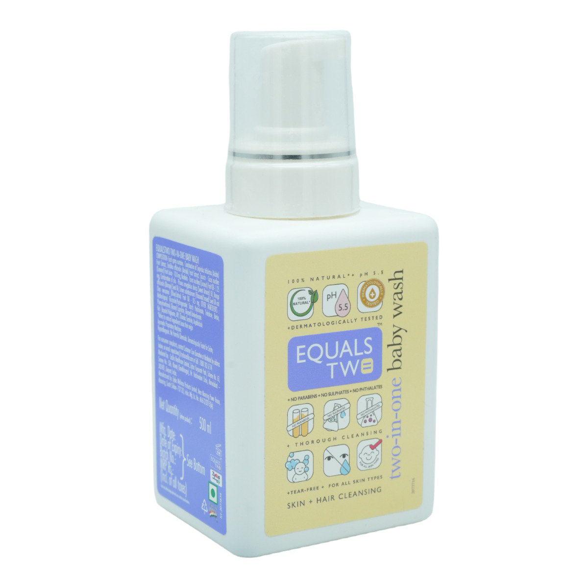 Equals Two Baby Wash 500 ml, Pack of 1 Equals Two Baby Wash 500 ml, Pack of 1