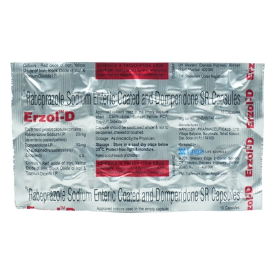 Erzol-D Capsule 10's, Pack of 10 CAPSULES