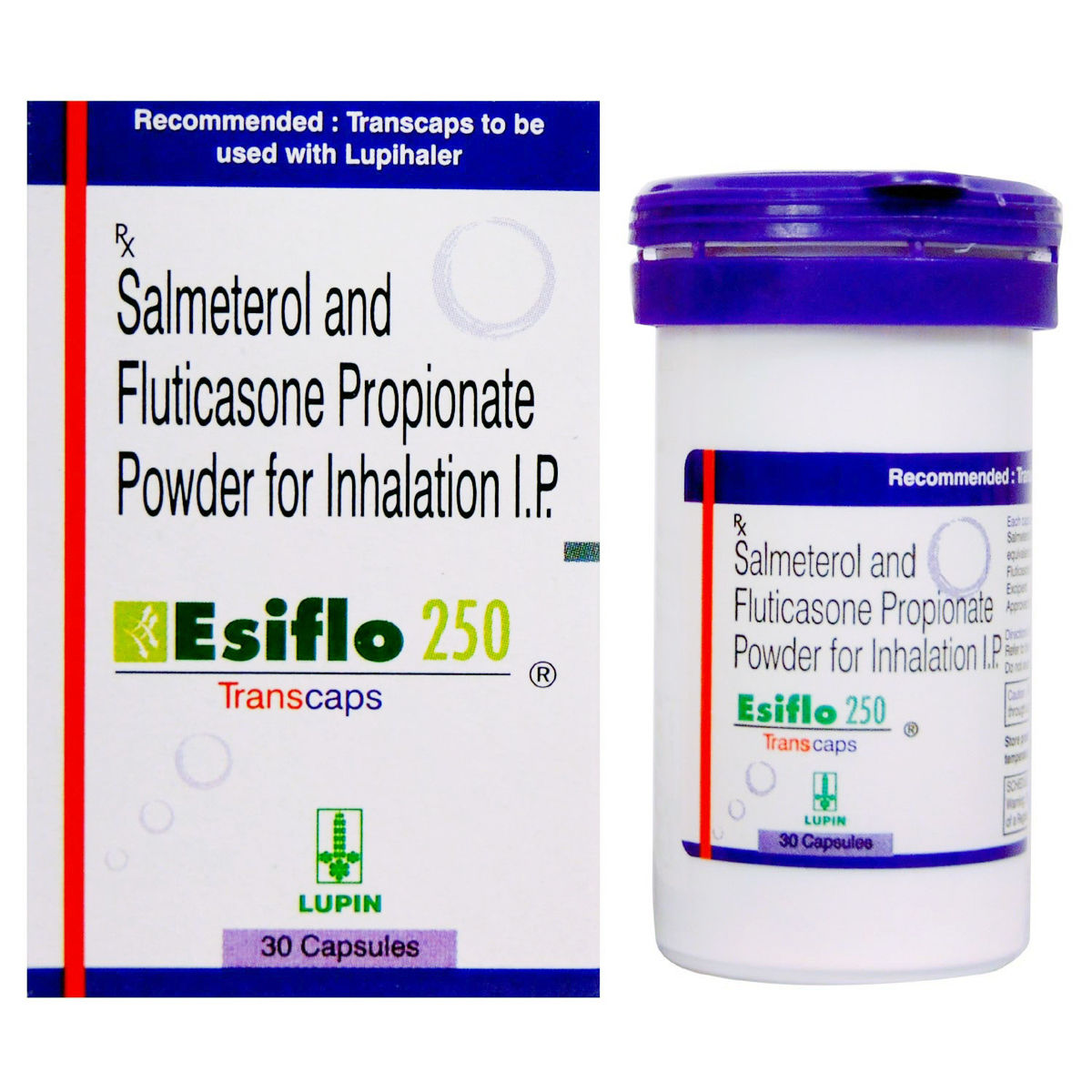 Buy Esiflo 250 Transcaps 30's Online