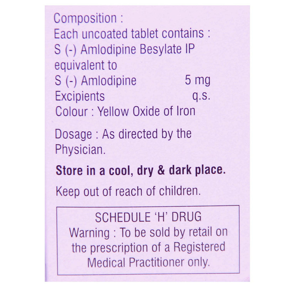 Eslo 5 Tablet 15's, Pack of 15 TABLETS Eslo 5 Tablet 15's, Pack of 15 TABLETS