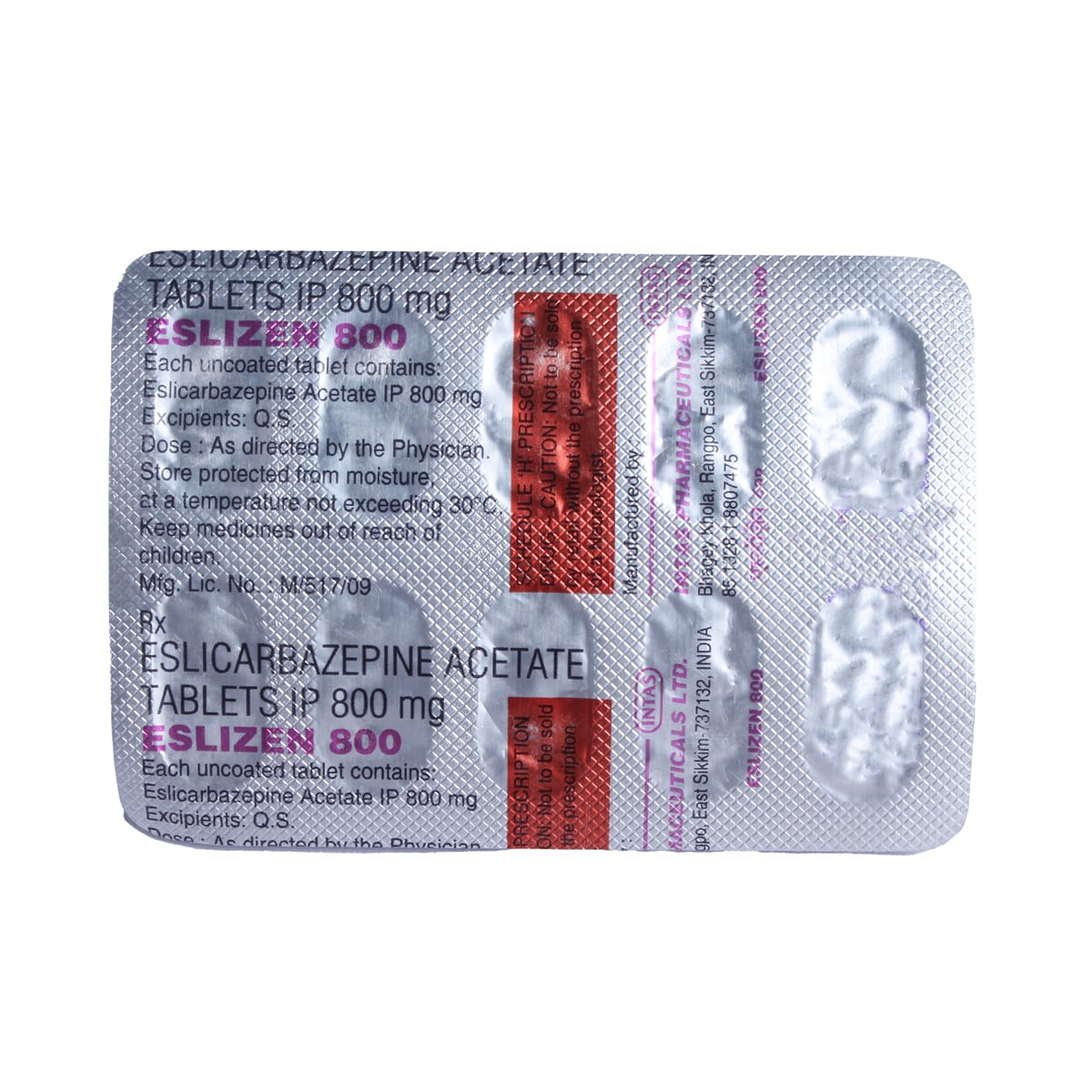 Buy Eslizen 800 Tablet 10's Online