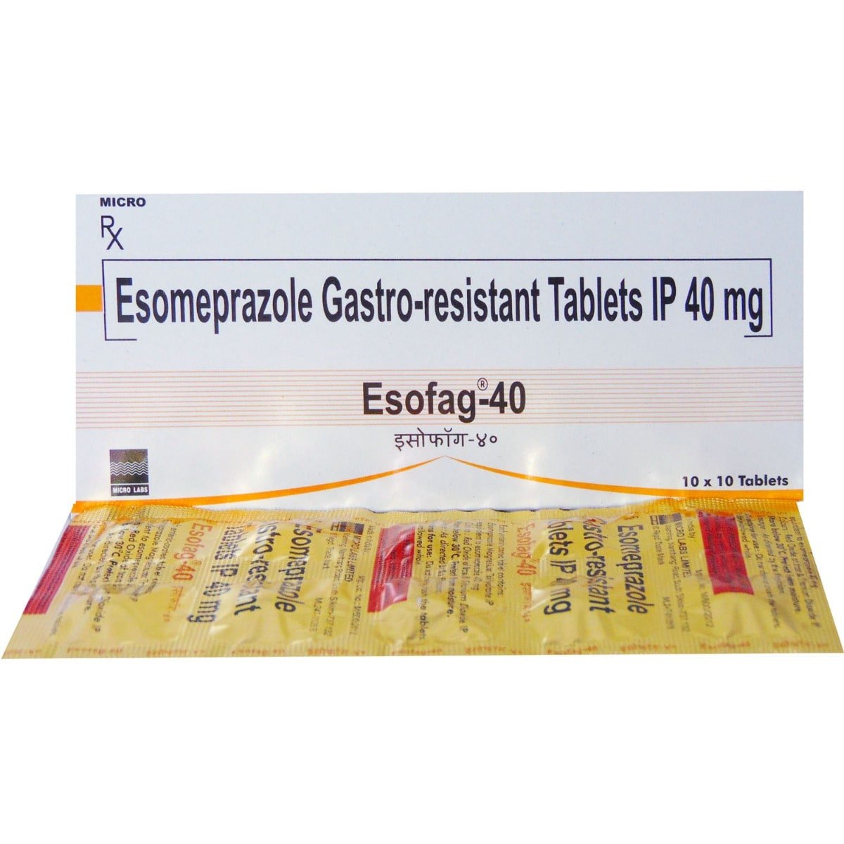 Esofag-40 Tablet 10's, Pack of 10 TabletS Esofag-40 Tablet 10's, Pack of 10 TabletS