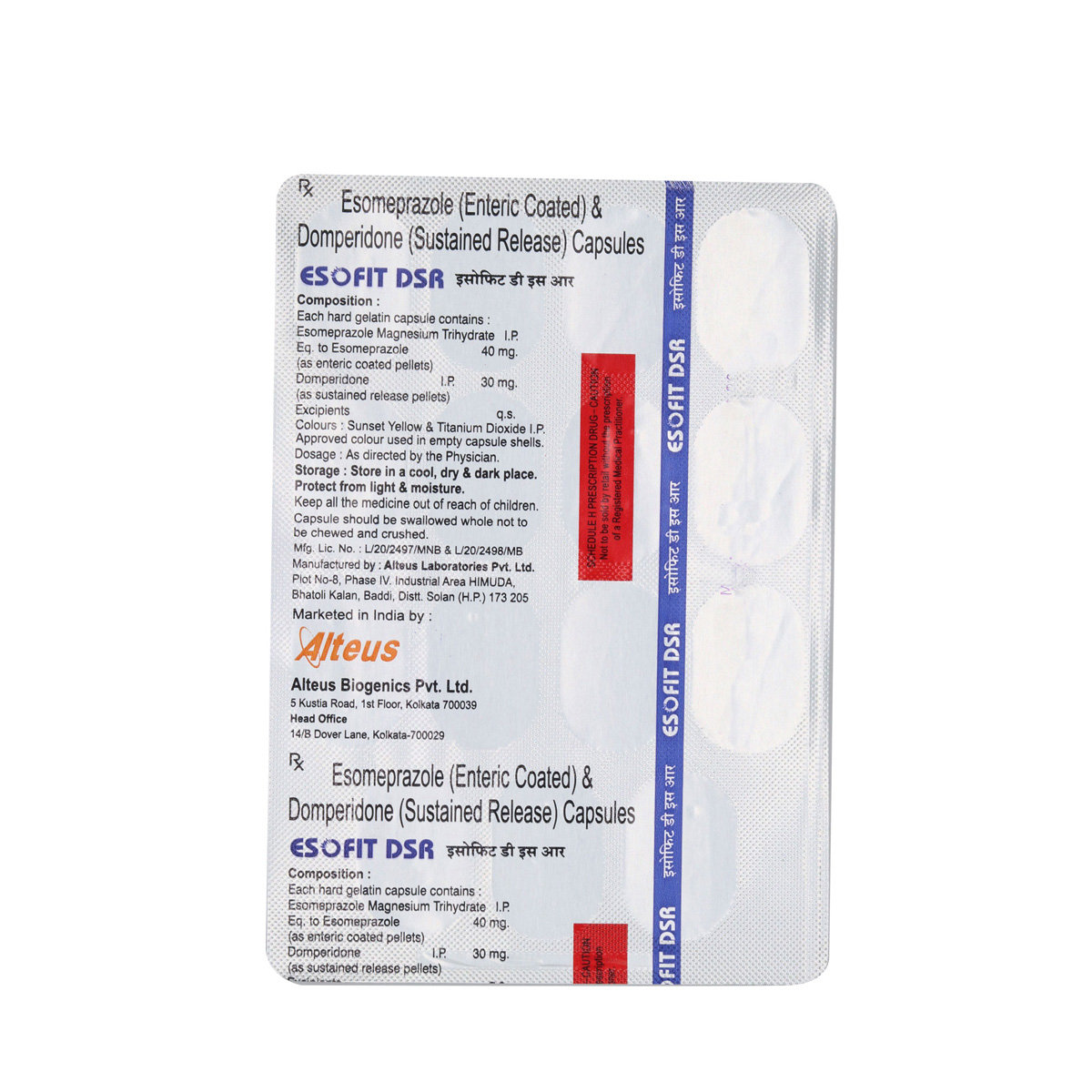Esofit DSR Capsule 15's, Pack of 15 CAPSULES Esofit DSR Capsule 15's, Pack of 15 CAPSULES