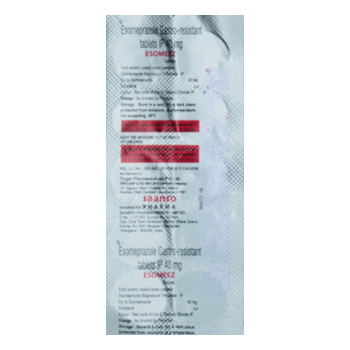 Esomeez Tablet 10's, Pack of 10 TabletS Esomeez Tablet 10's, Pack of 10 TabletS