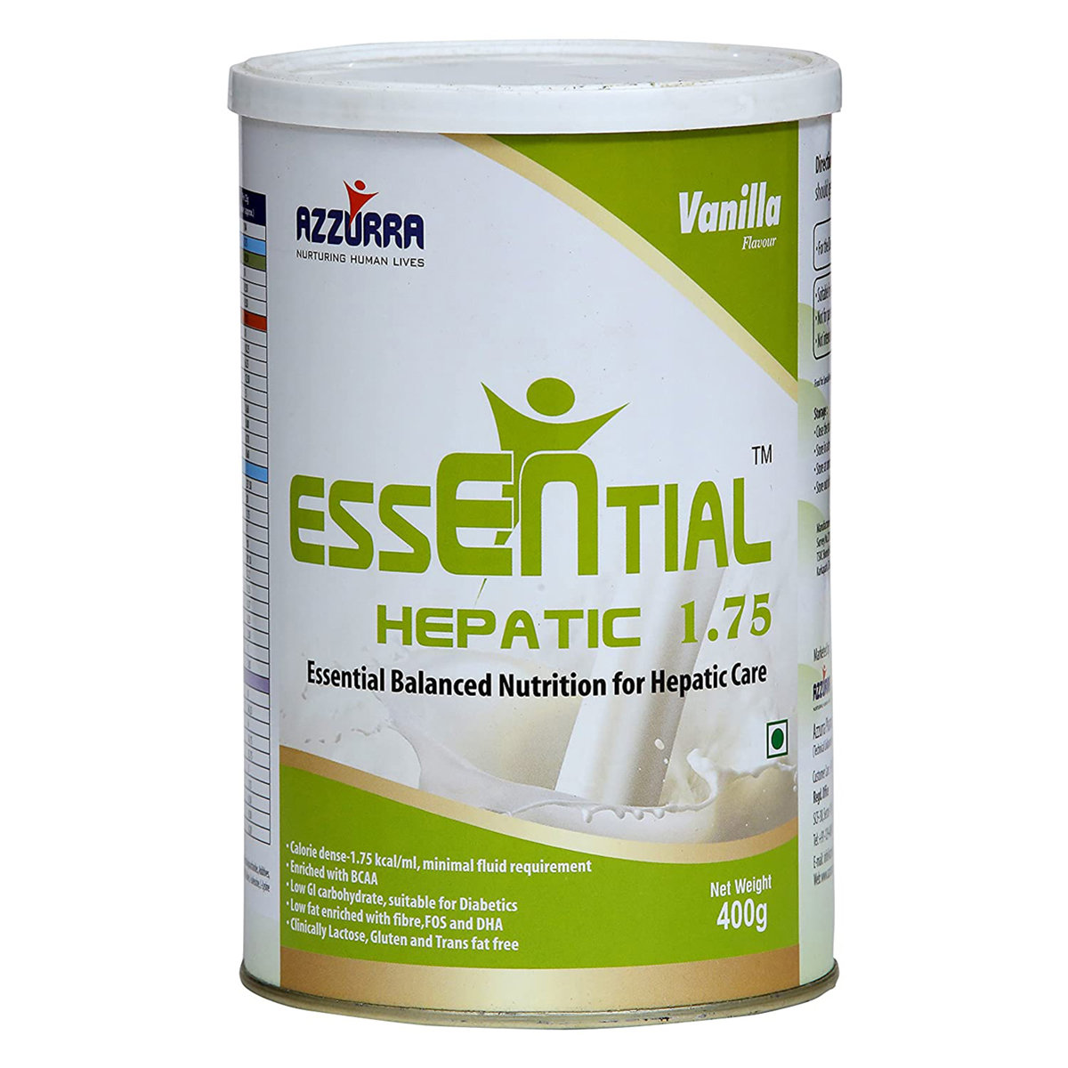 Essential Nutrition Series Hepatic 1.75 Vanilla Flavour Powder, 400 gm, Pack of 1 Essential Nutrition Series Hepatic 1.75 Vanilla Flavour Powder, 400 gm, Pack of 1