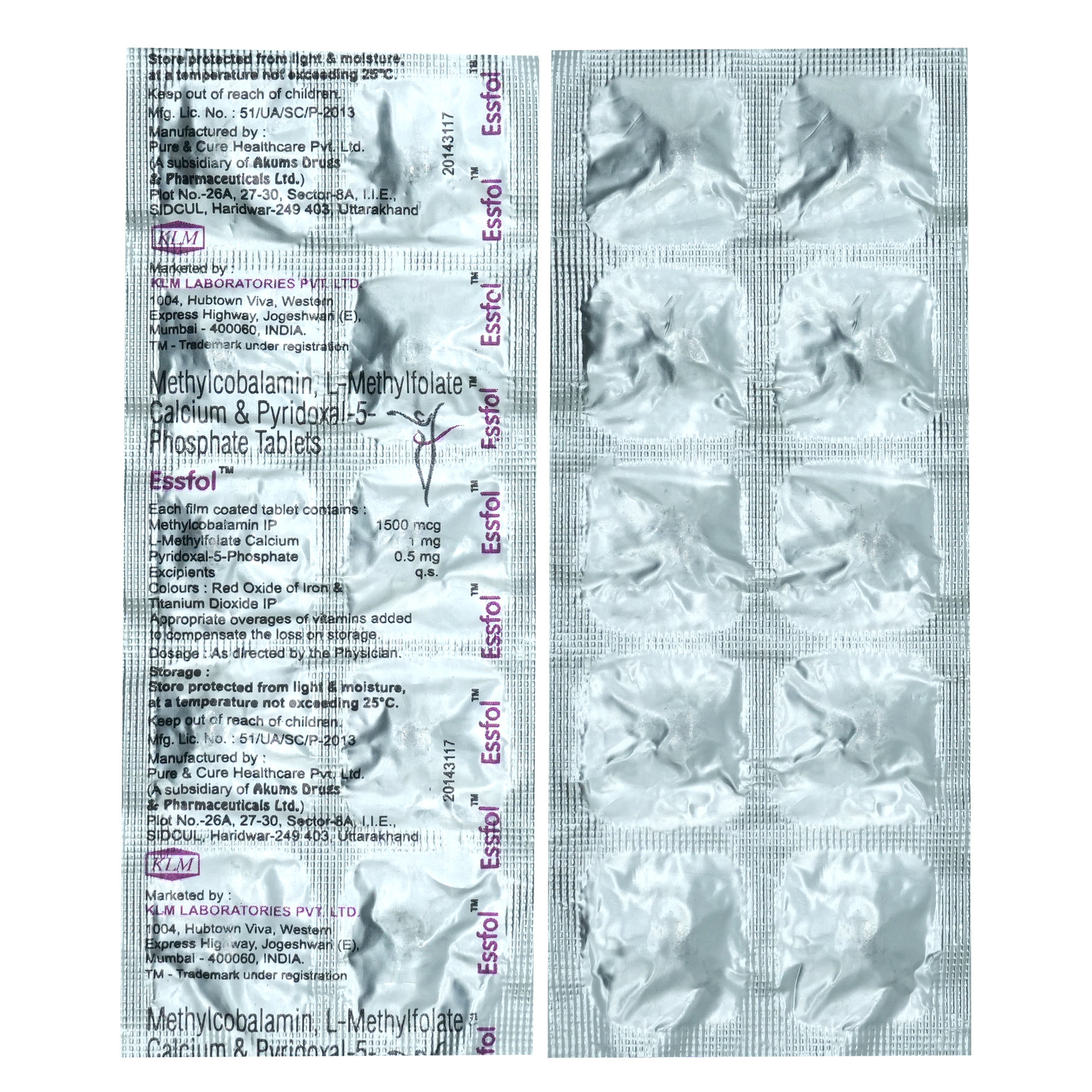 Essfol Tablet 10's, Pack of 10 Essfol Tablet 10's, Pack of 10