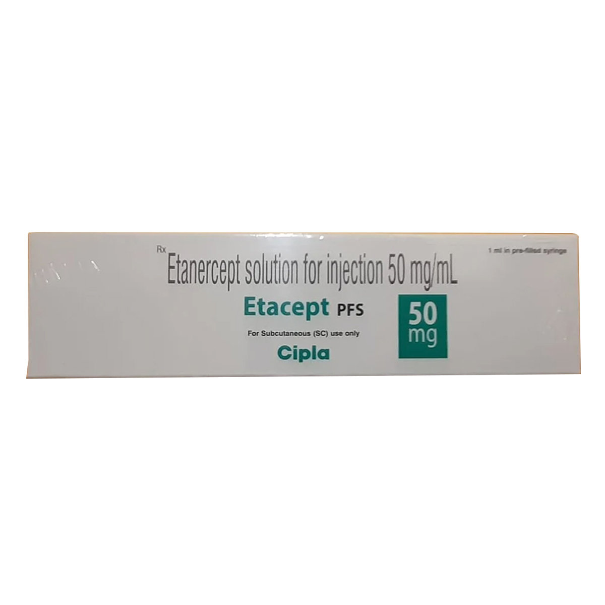 Etacept Pfs 50 mg Injection 1 ml, Pack of 1 INJECTION Etacept Pfs 50 mg Injection 1 ml, Pack of 1 INJECTION