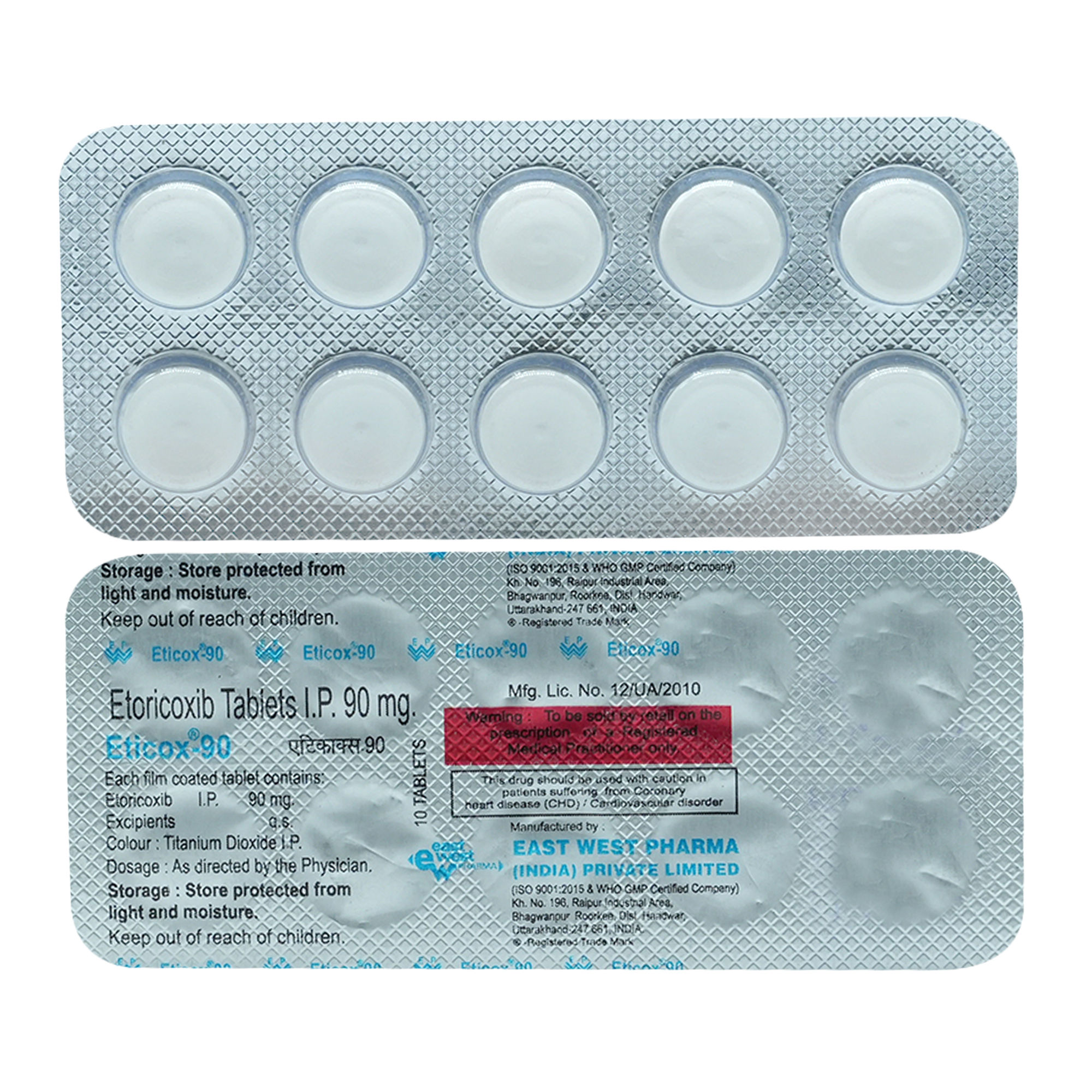 Buy Eticox 90 mg Tablet 10's Online