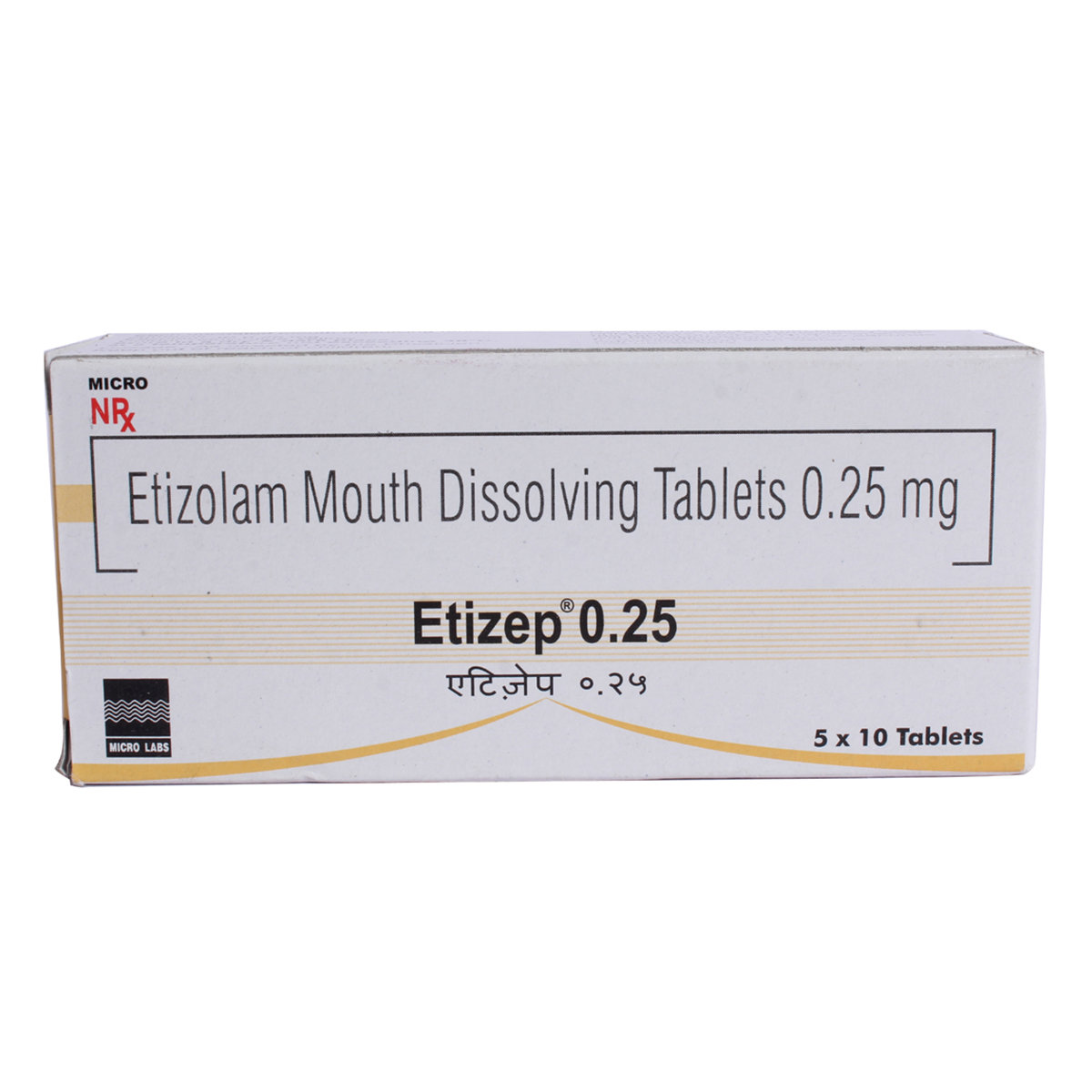 Etizep 0.25 mg Tablet 10's, Pack of 10 TabletS Etizep 0.25 mg Tablet 10's, Pack of 10 TabletS
