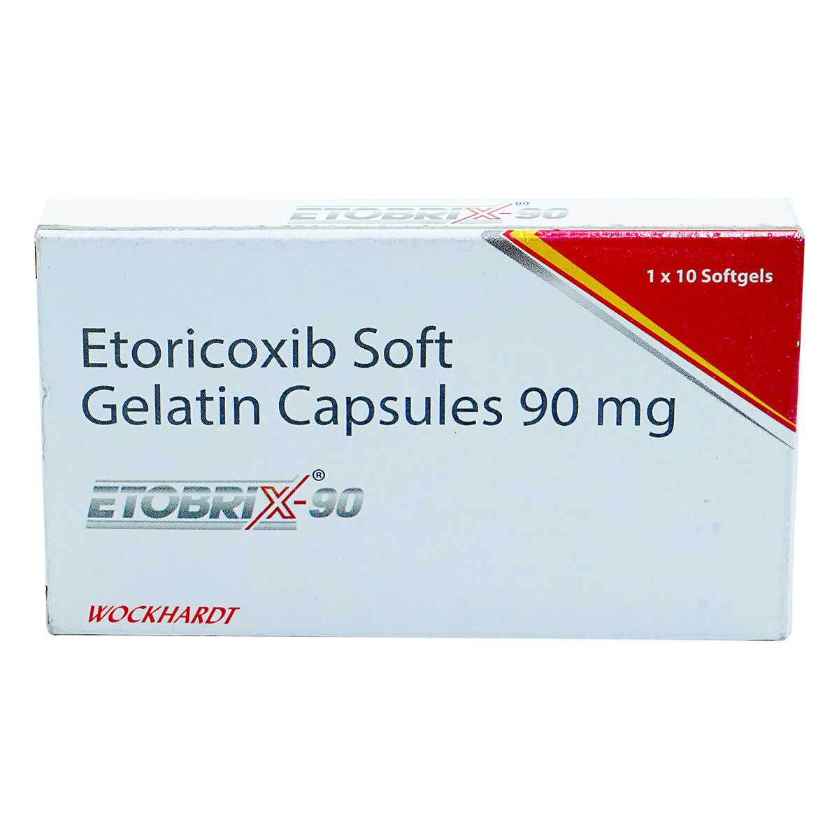 Etobrix 90 mg Softgel 10's, Pack of 10 TABLETS Etobrix 90 mg Softgel 10's, Pack of 10 TABLETS