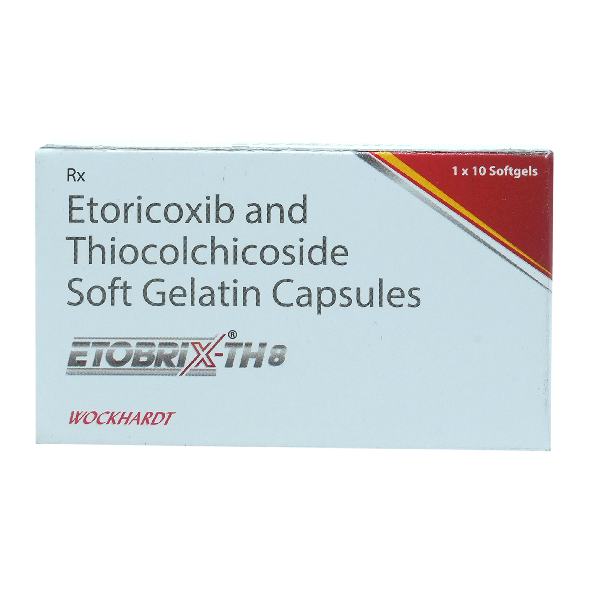 Etobrix-TH 8 Softgel Capsule 10's, Pack of 10 CapsuleS Etobrix-TH 8 Softgel Capsule 10's, Pack of 10 CapsuleS