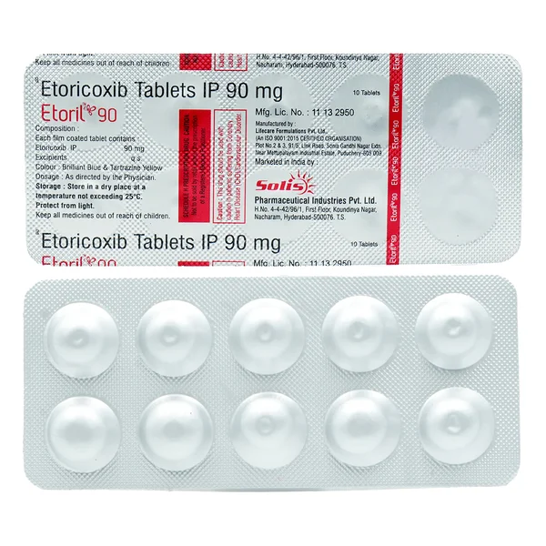 Etoril 90 Tablet 10's, Pack of 10 TabletS